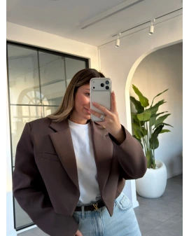 KAHVE KISA CEKET 9704