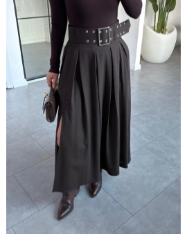 KEMERLİ KAHVE PİLİKAŞE ETEK