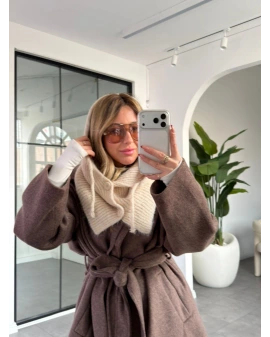 KREM BALAKLAVA ŞAPKA