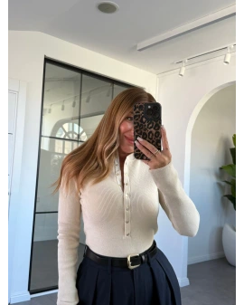 KREM GOLD ÇITÇITLI TRİKO