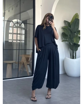 LACİVERT ŞALVAR MODEL MODAL TAKIM