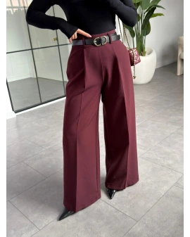 MÜRDÜM KEMERLİ PALAZZO PANTOLON