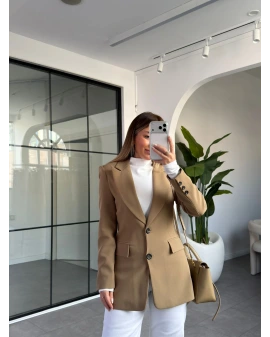 OLİVE BELDEN OTURTMALI BLAZER CEKET