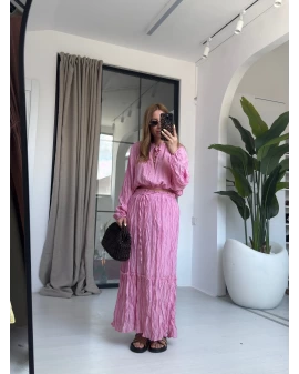 PEMBE ORJİNAL MARKA KRAŞLI ETEKLİ TAKIM