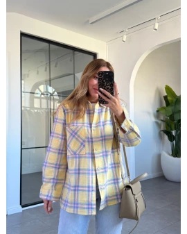 SARI ÇITÇITLI ODUNCU GÖMLEK