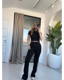 SİYAH CROP TAKIM