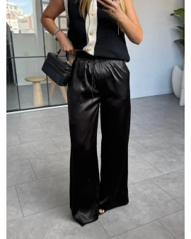 SİYAH SATEN PANTALON