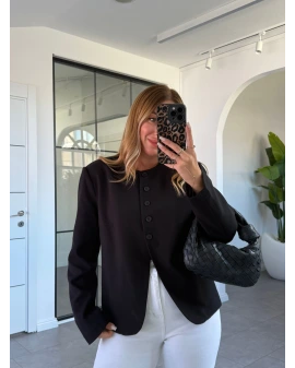 SİYAH VATKALI CEKET