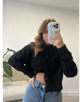 Siyah Zr Model Triko Hırka