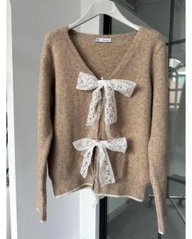 VİZON FİYONK BROŞ DETAYLI HIRKA