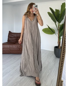 Vizon Kırışık Kumaş Premium Kalite Elbise