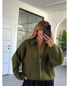 YEŞİL FERMUARLI HIRKA