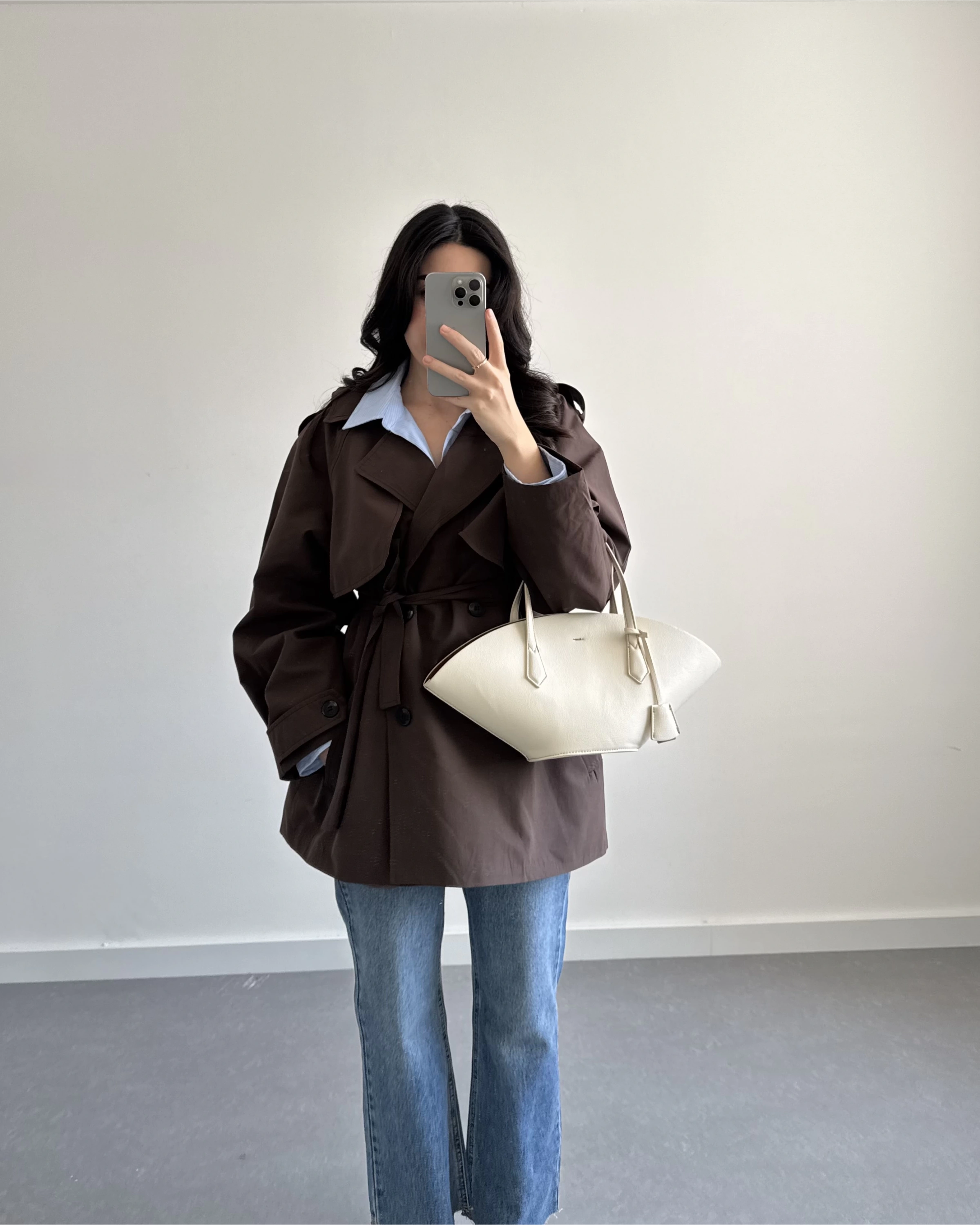 KAHVE ARA BOY PREMİUM TRENÇKOT