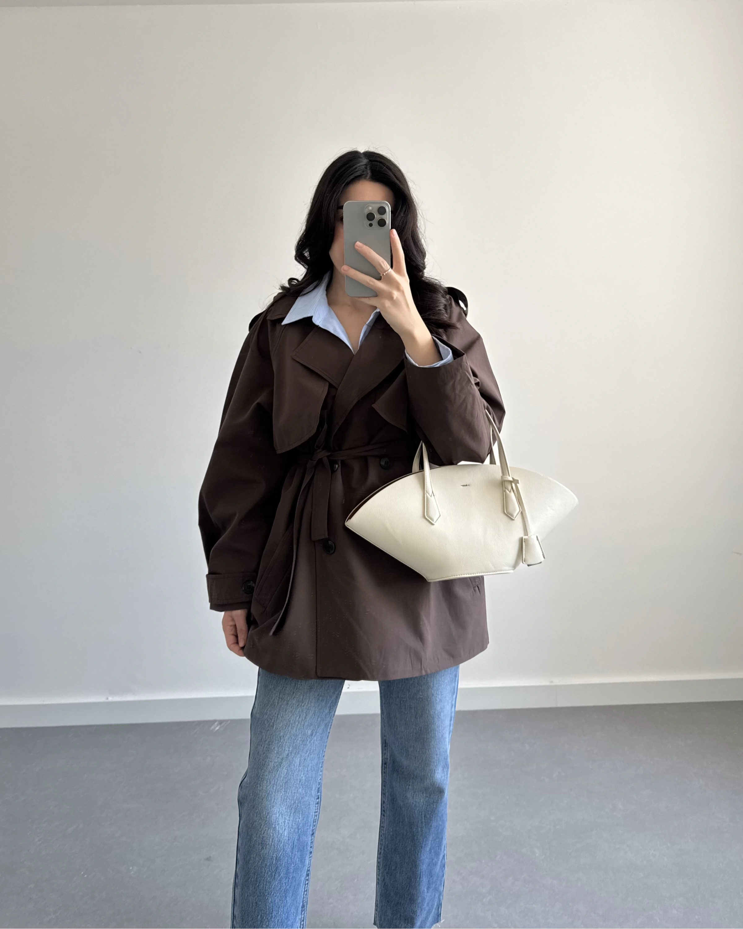 KAHVE ARA BOY PREMİUM TRENÇKOT