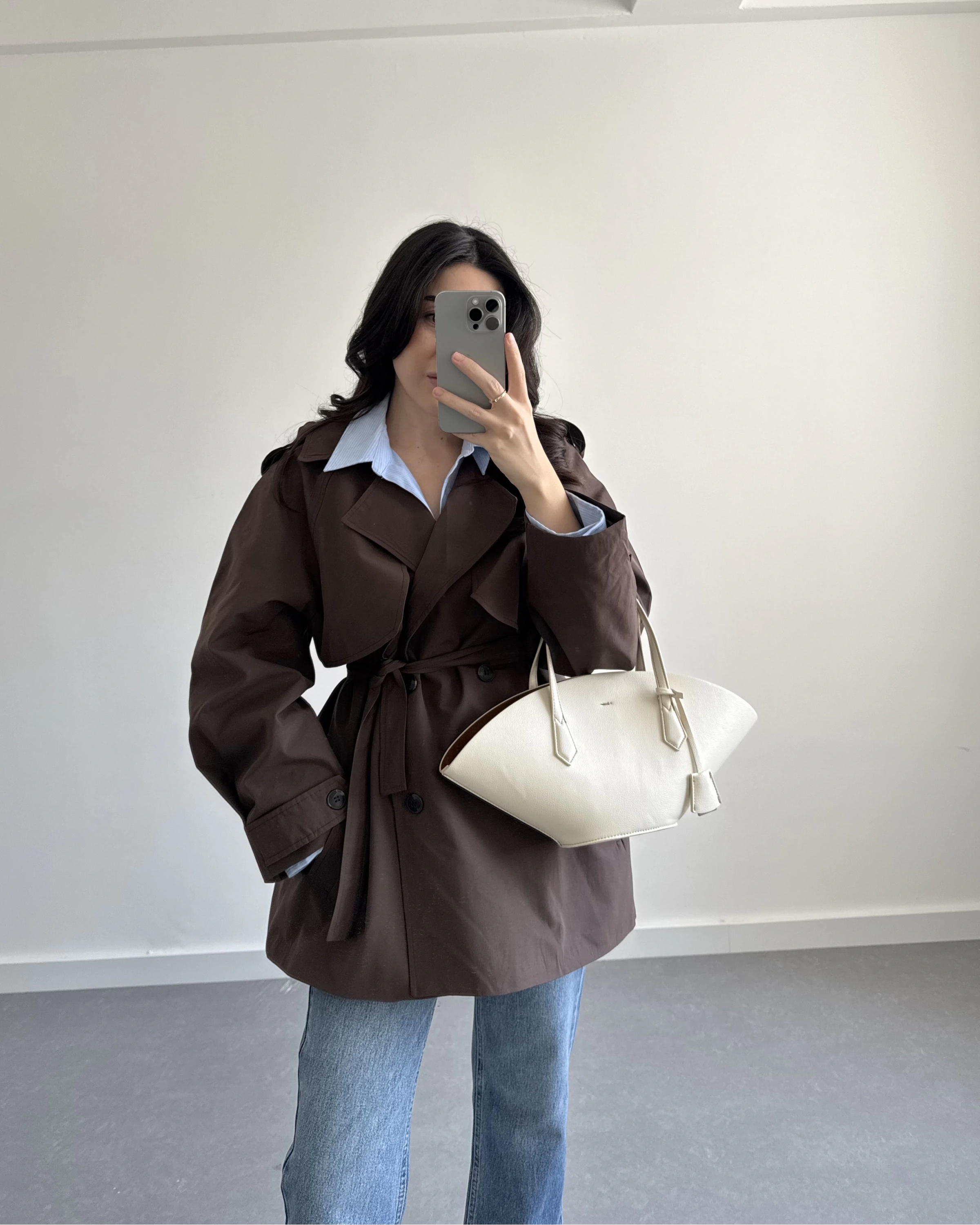 KAHVE ARA BOY PREMİUM TRENÇKOT