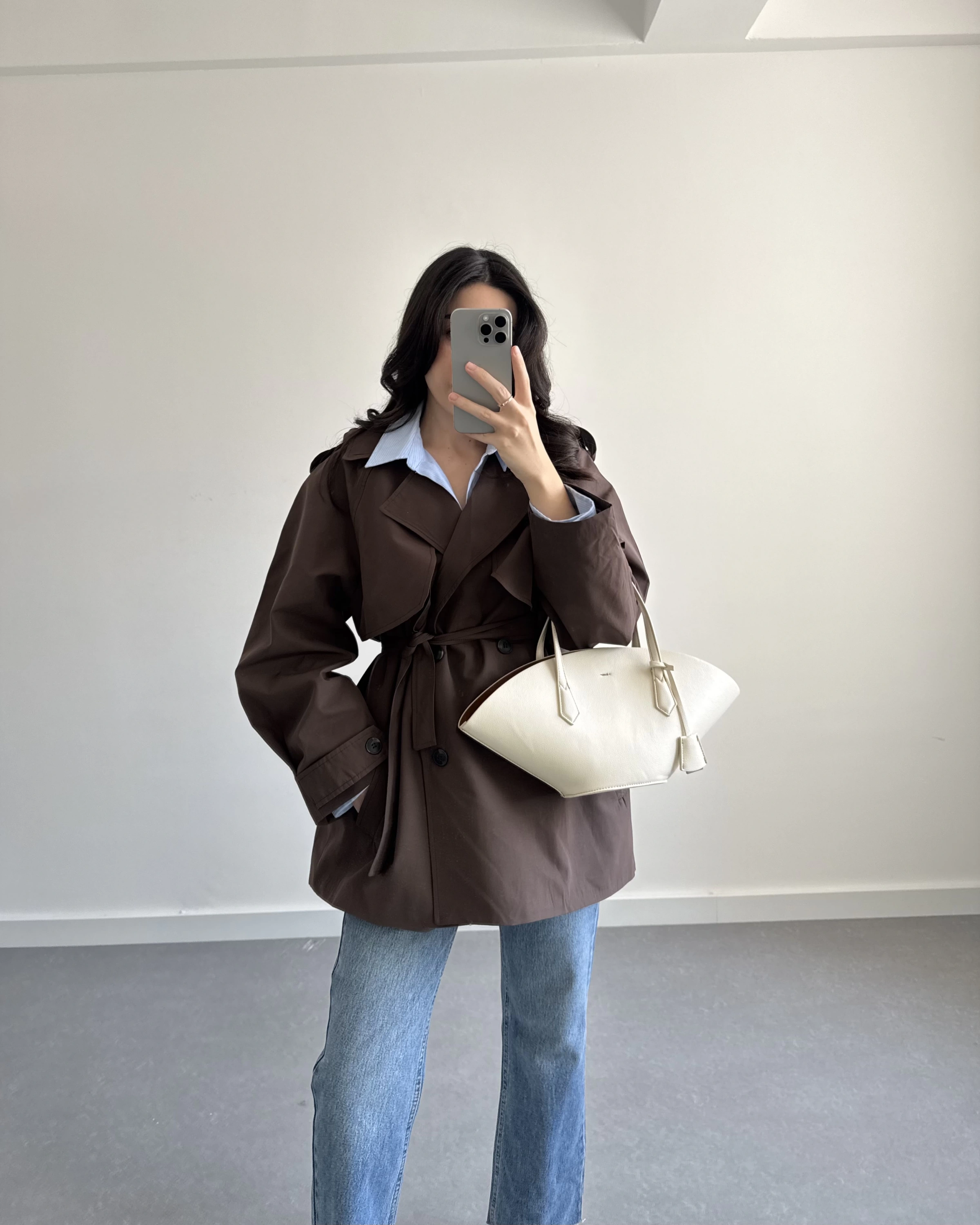 KAHVE ARA BOY PREMİUM TRENÇKOT