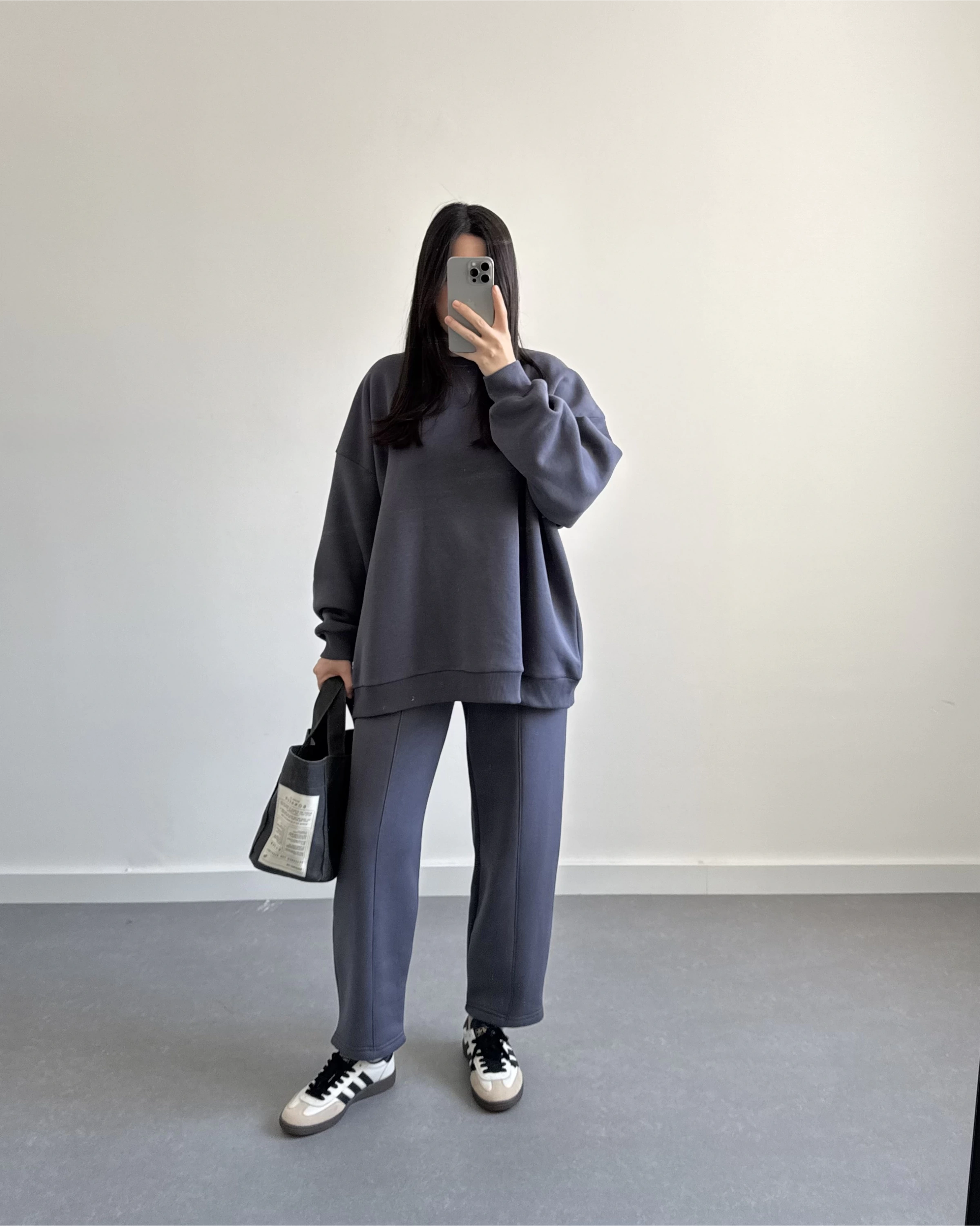 3 İPLİK ŞARDONLU PREMİUM SWEAT TAKIM ANTRASİT