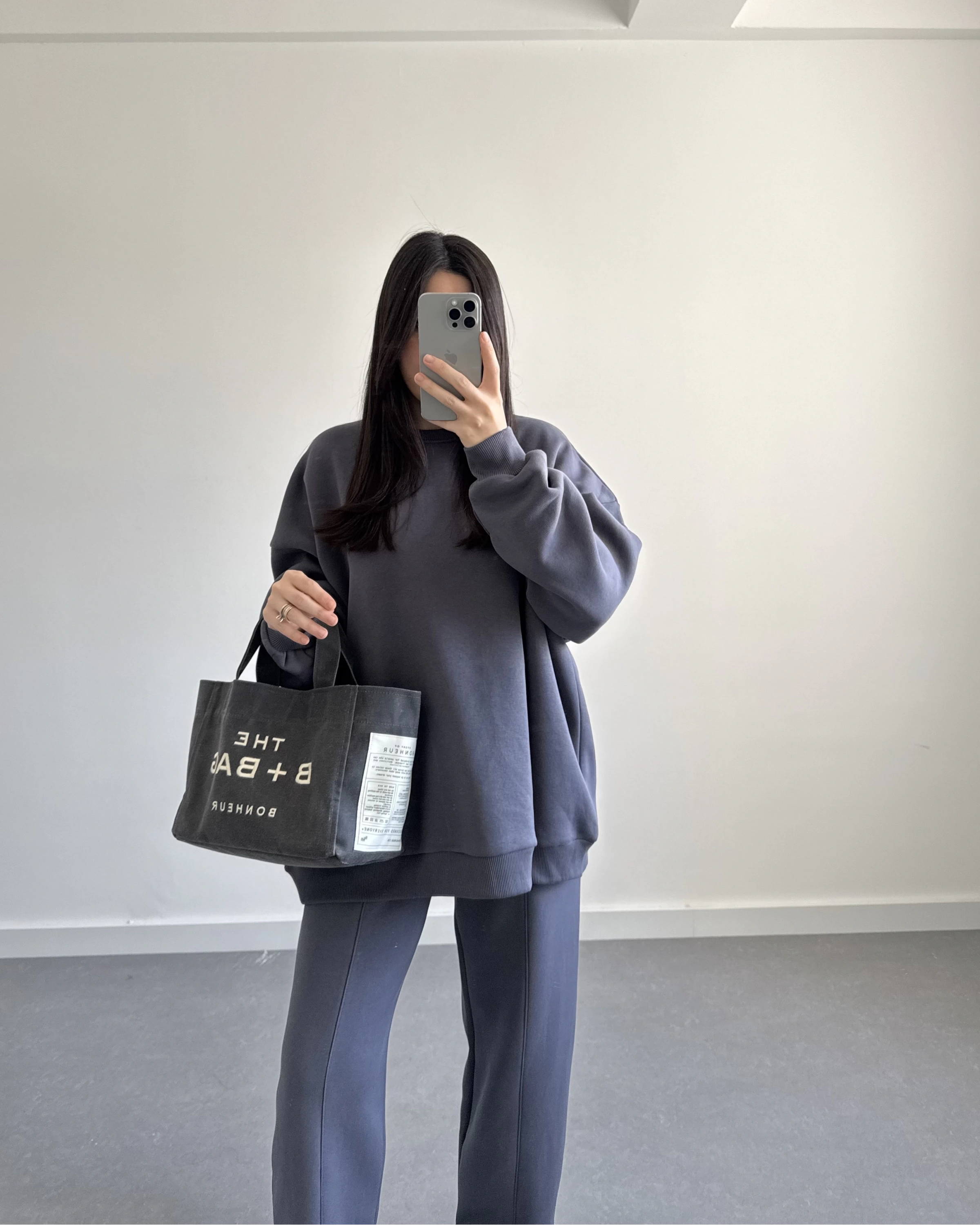 3 İPLİK ŞARDONLU PREMİUM SWEAT TAKIM ANTRASİT