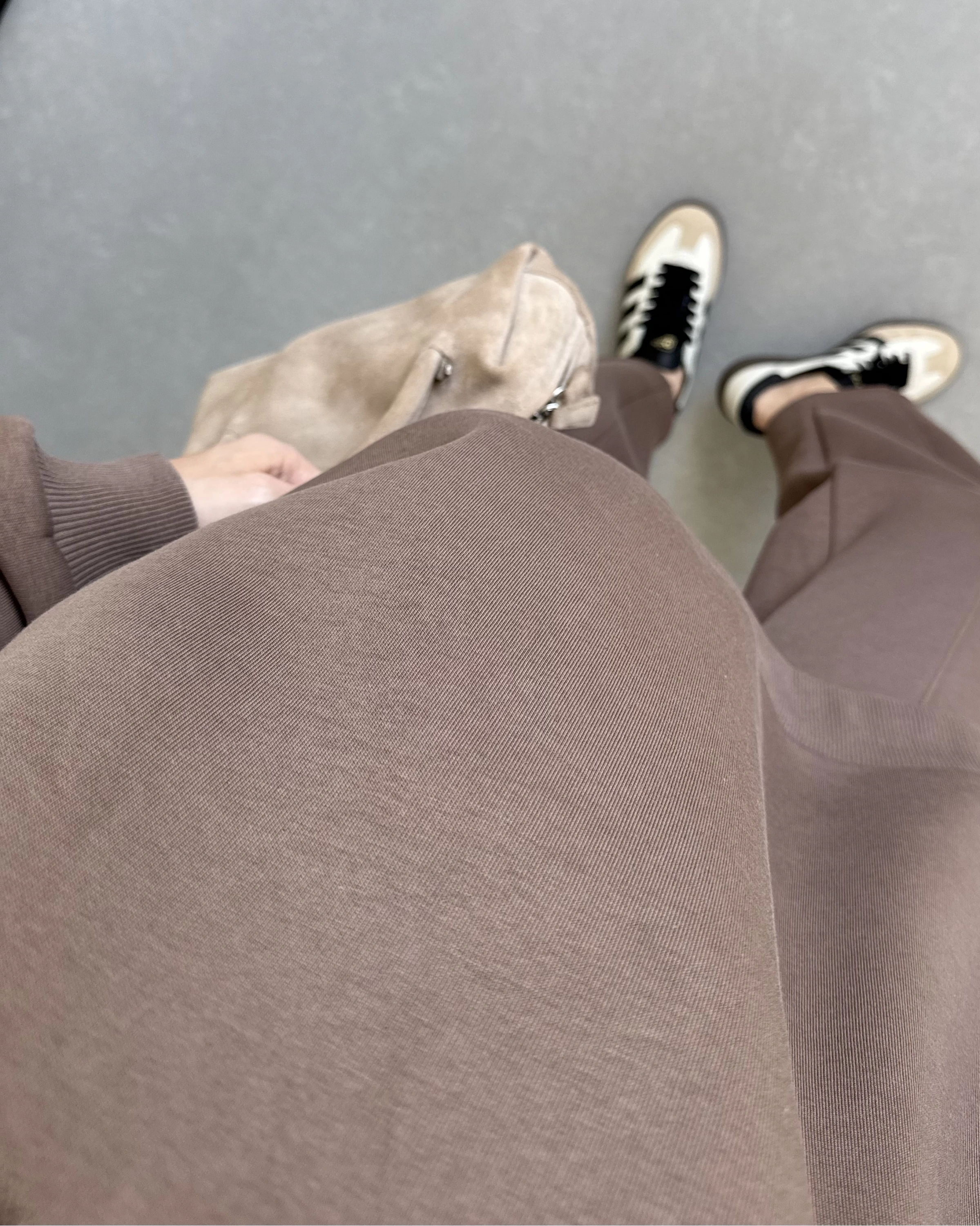 3 İPLİK ŞARDONLU PREMİUM SWEAT TAKIM KAHVE