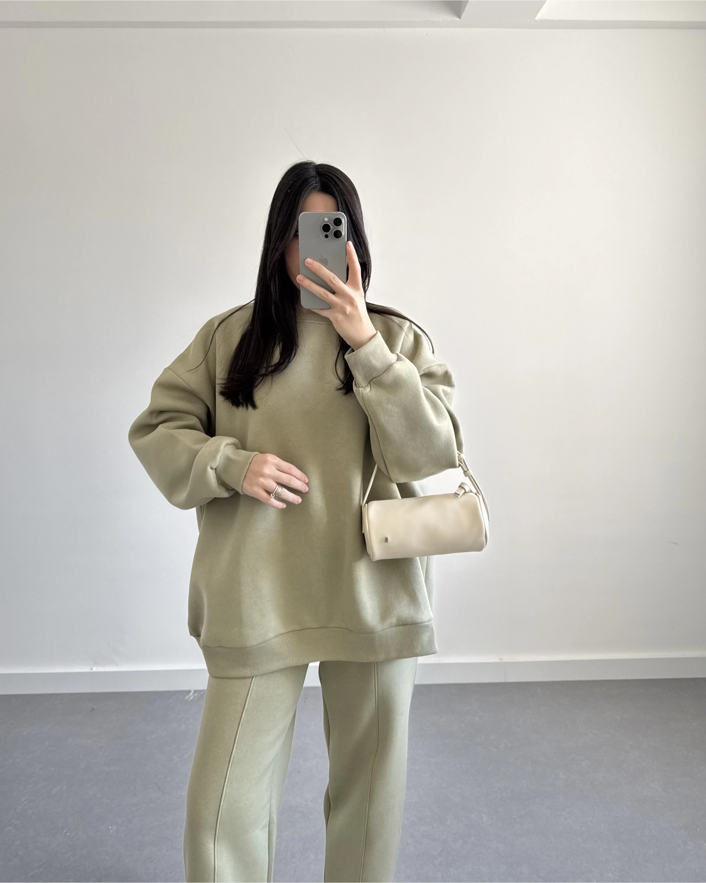 3 İPLİK ŞARDONLU PREMİUM SWEAT TAKIM YEŞİL