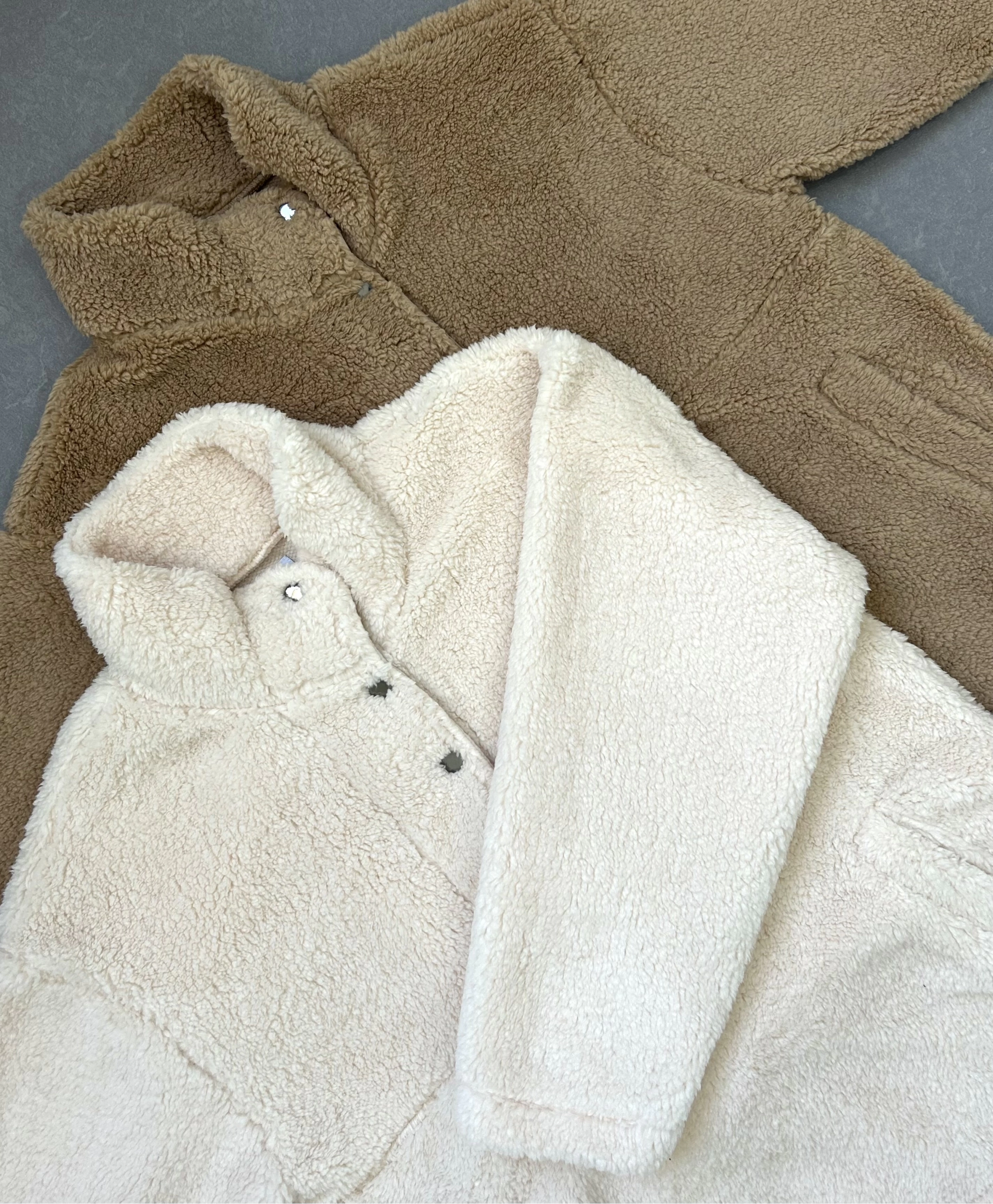 Peluş camel sweatshirt