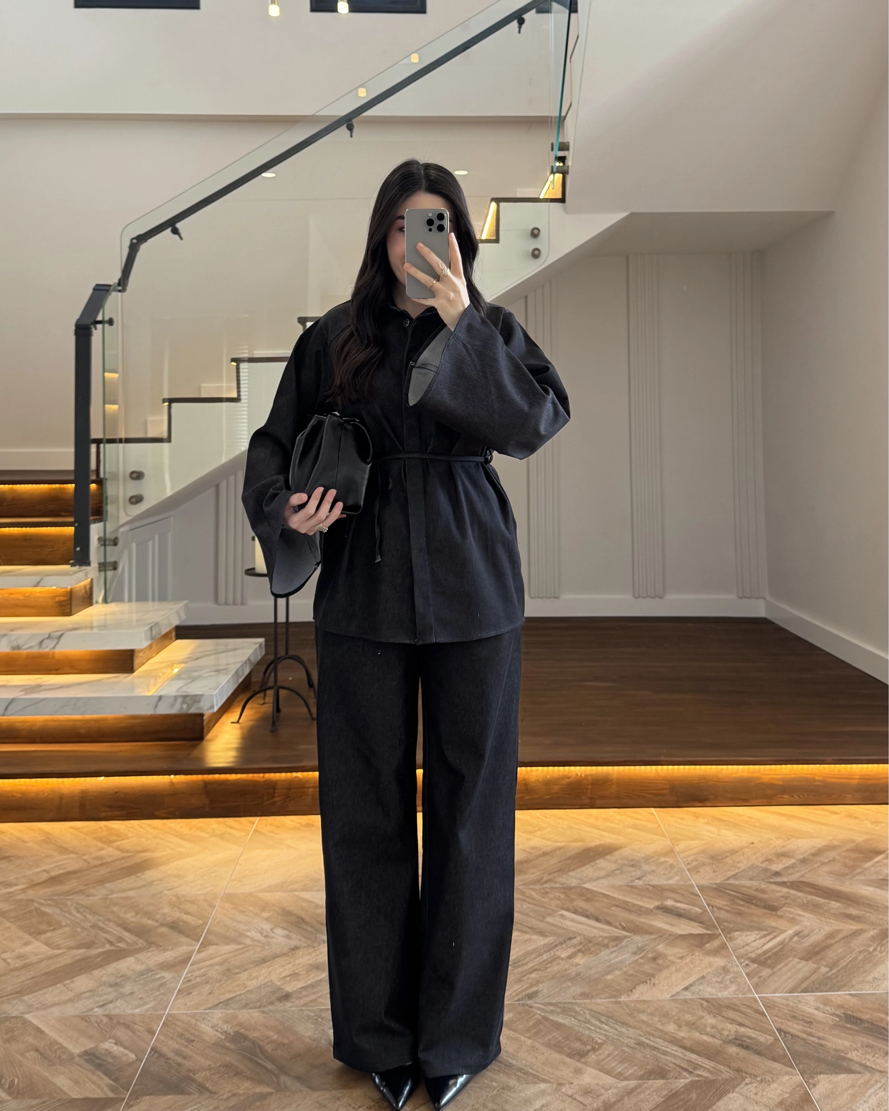 YARASA KOL DENİM GÖMLEK TAKIM- 8917