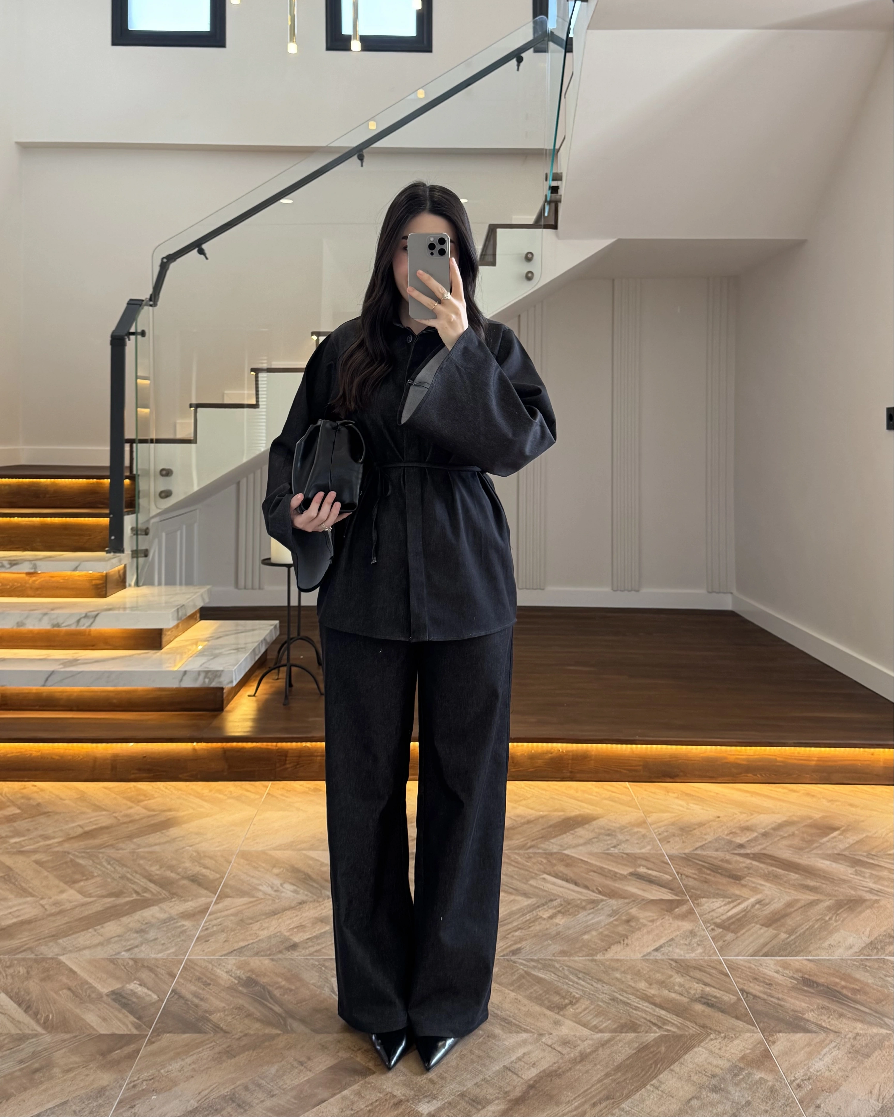 YARASA KOL DENİM GÖMLEK TAKIM- 8917