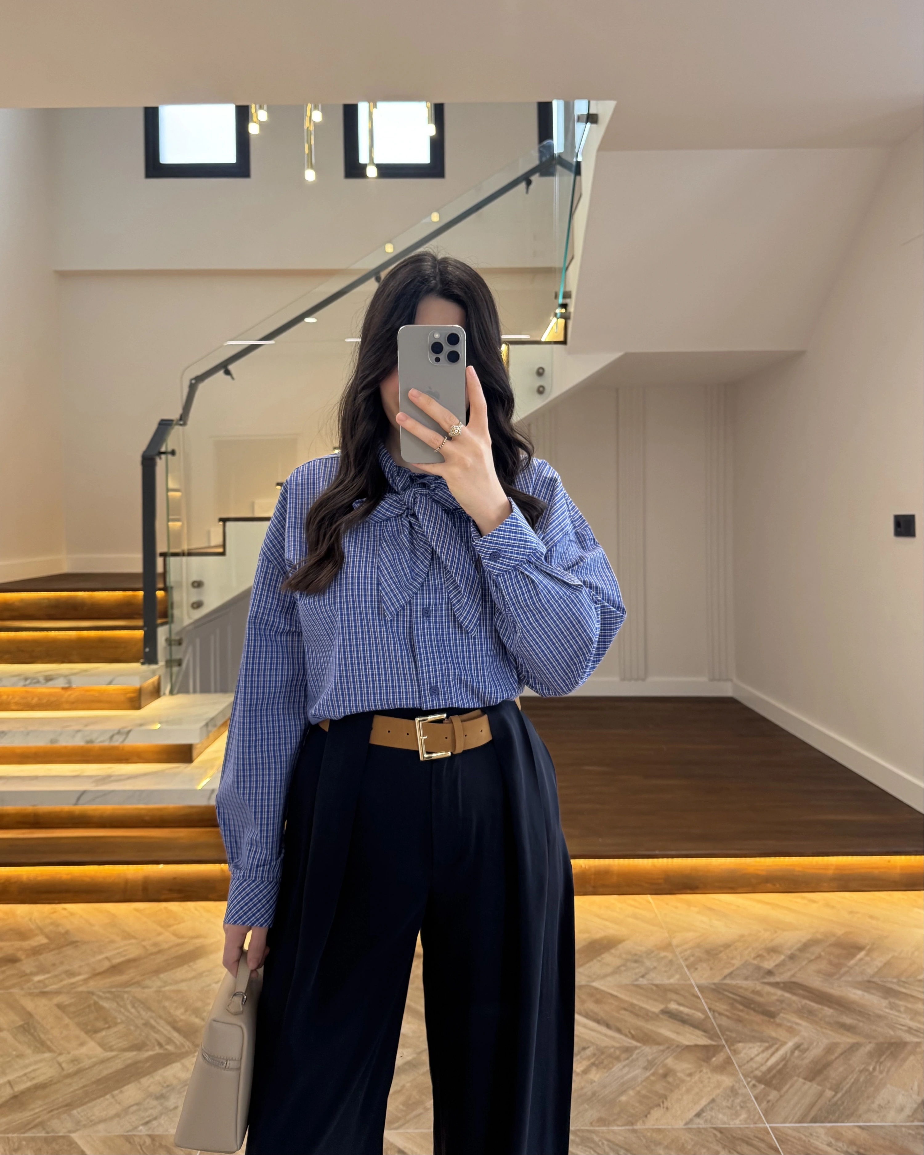 MAVİ EKOSE GÖMLEK -5454