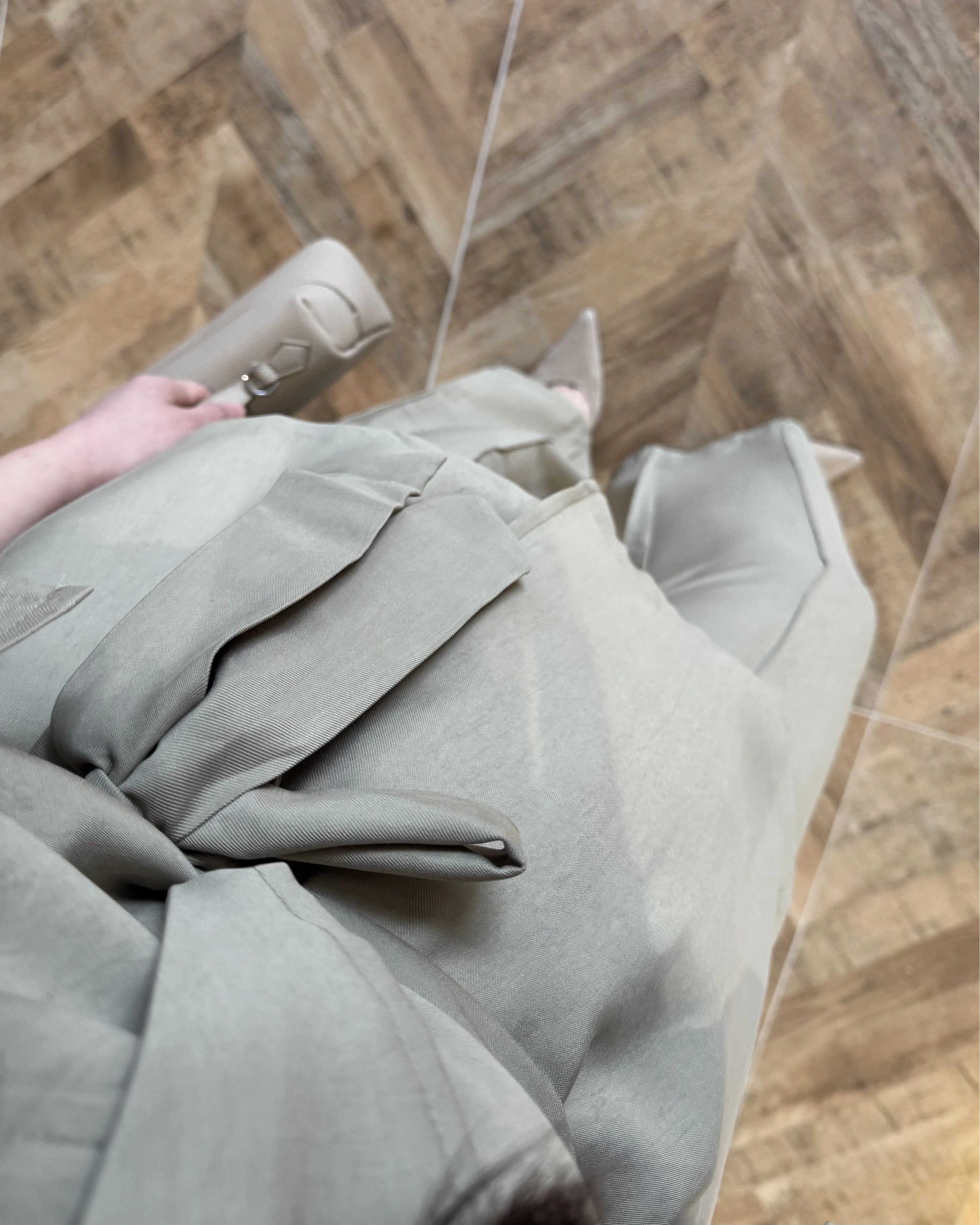 HAKİ TENSEL YARIM KOL GÖMLEK PANTOLON TAKIM -267309