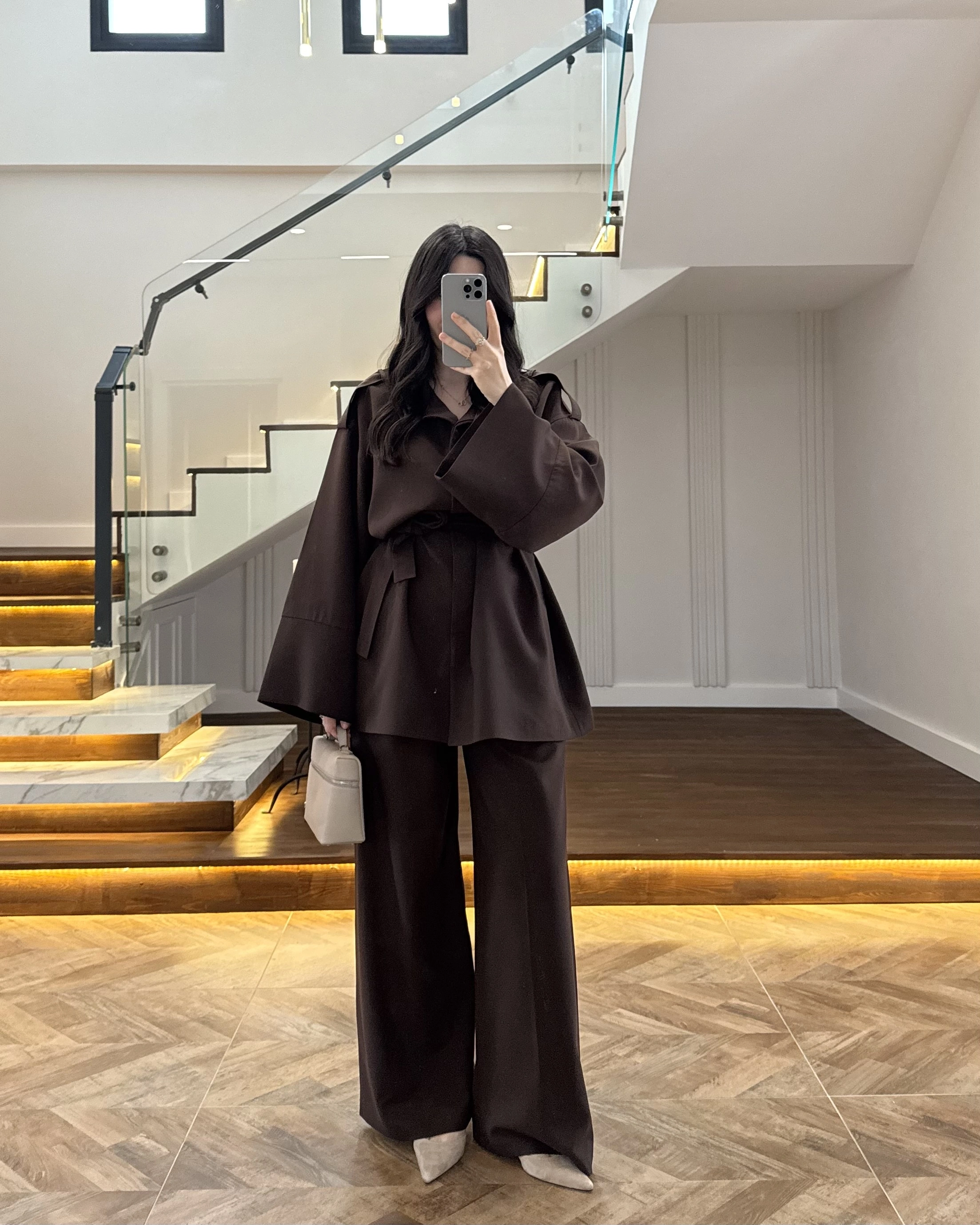 KAHVE TRENÇ TAKIM -266006