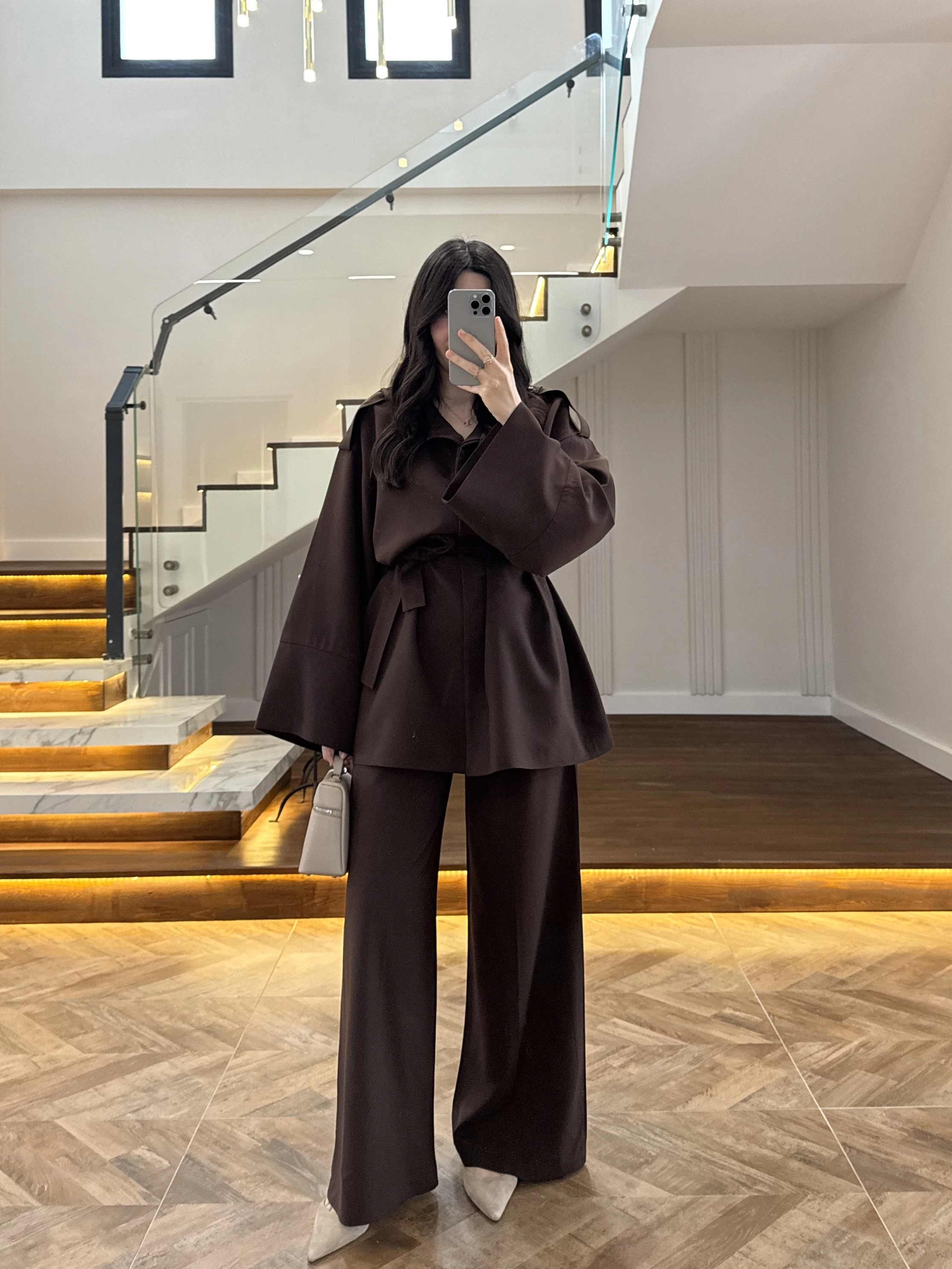 KAHVE TRENÇ TAKIM -266006