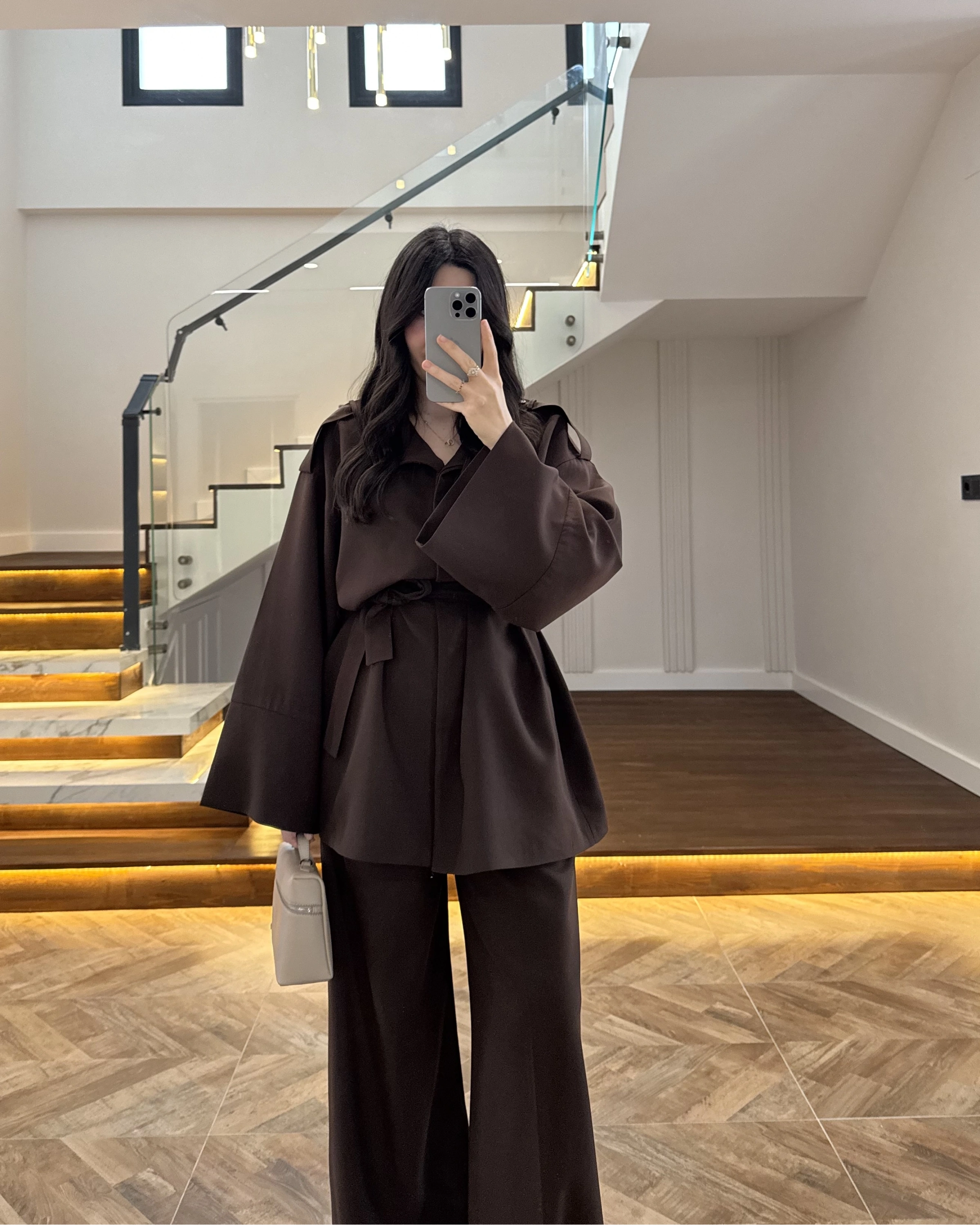 KAHVE TRENÇ TAKIM -266006