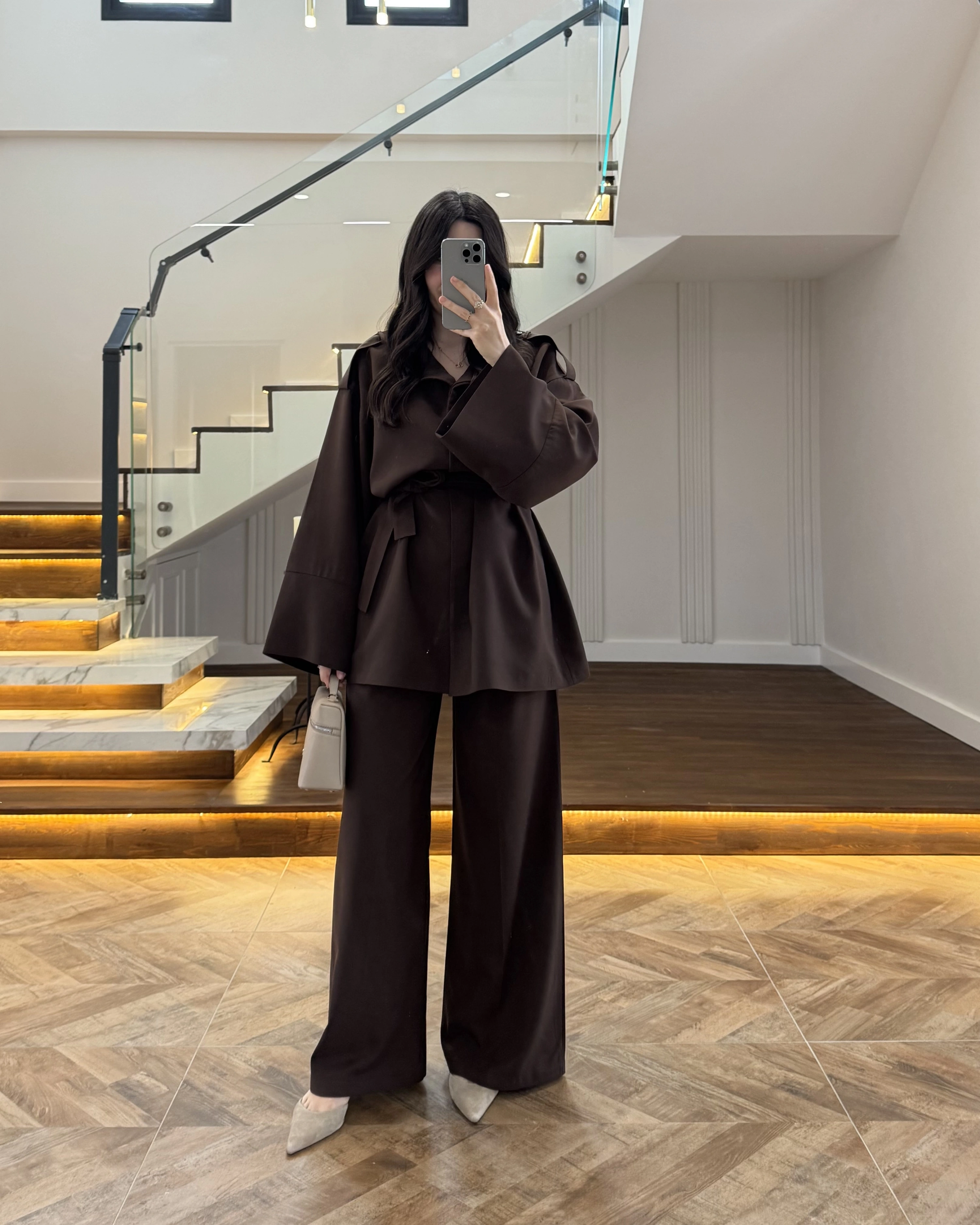 KAHVE TRENÇ TAKIM -266006