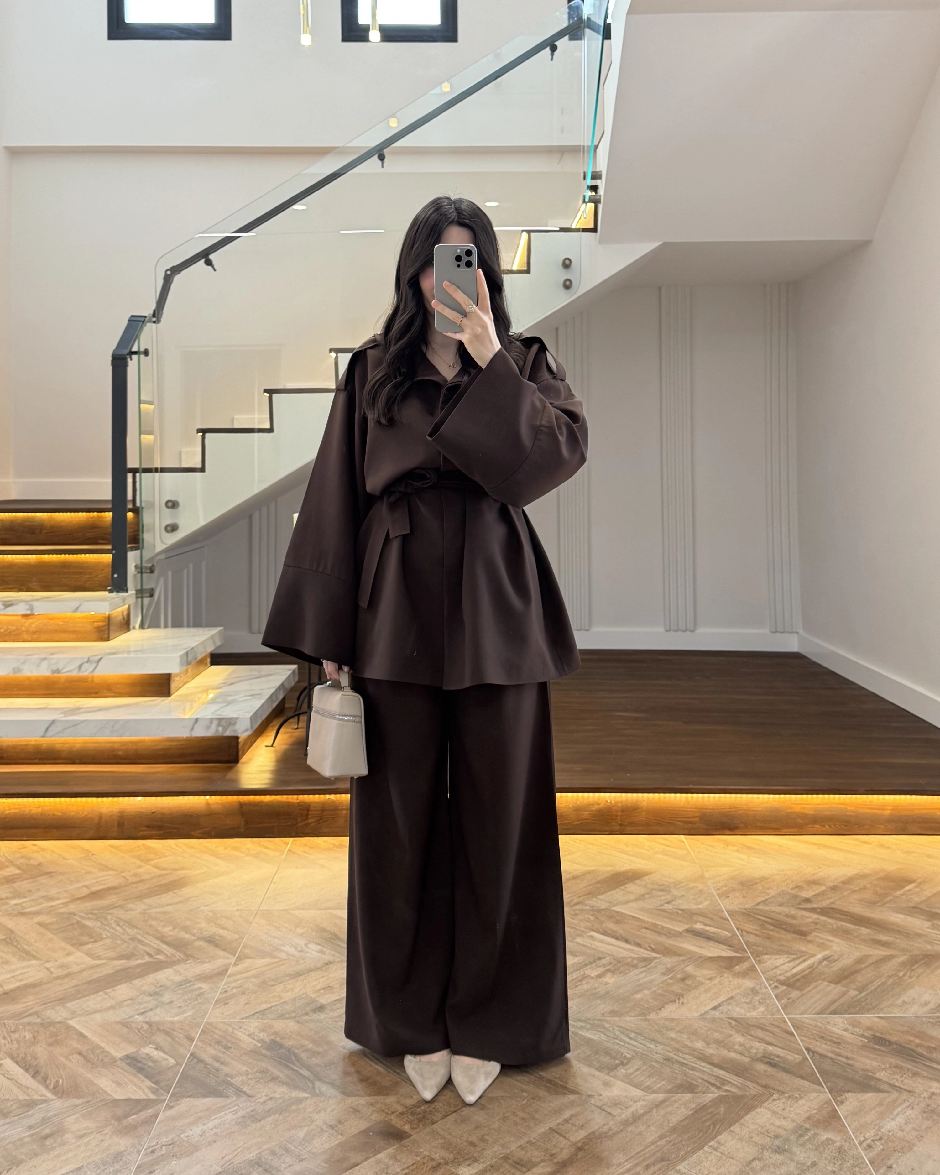 KAHVE TRENÇ TAKIM -266006