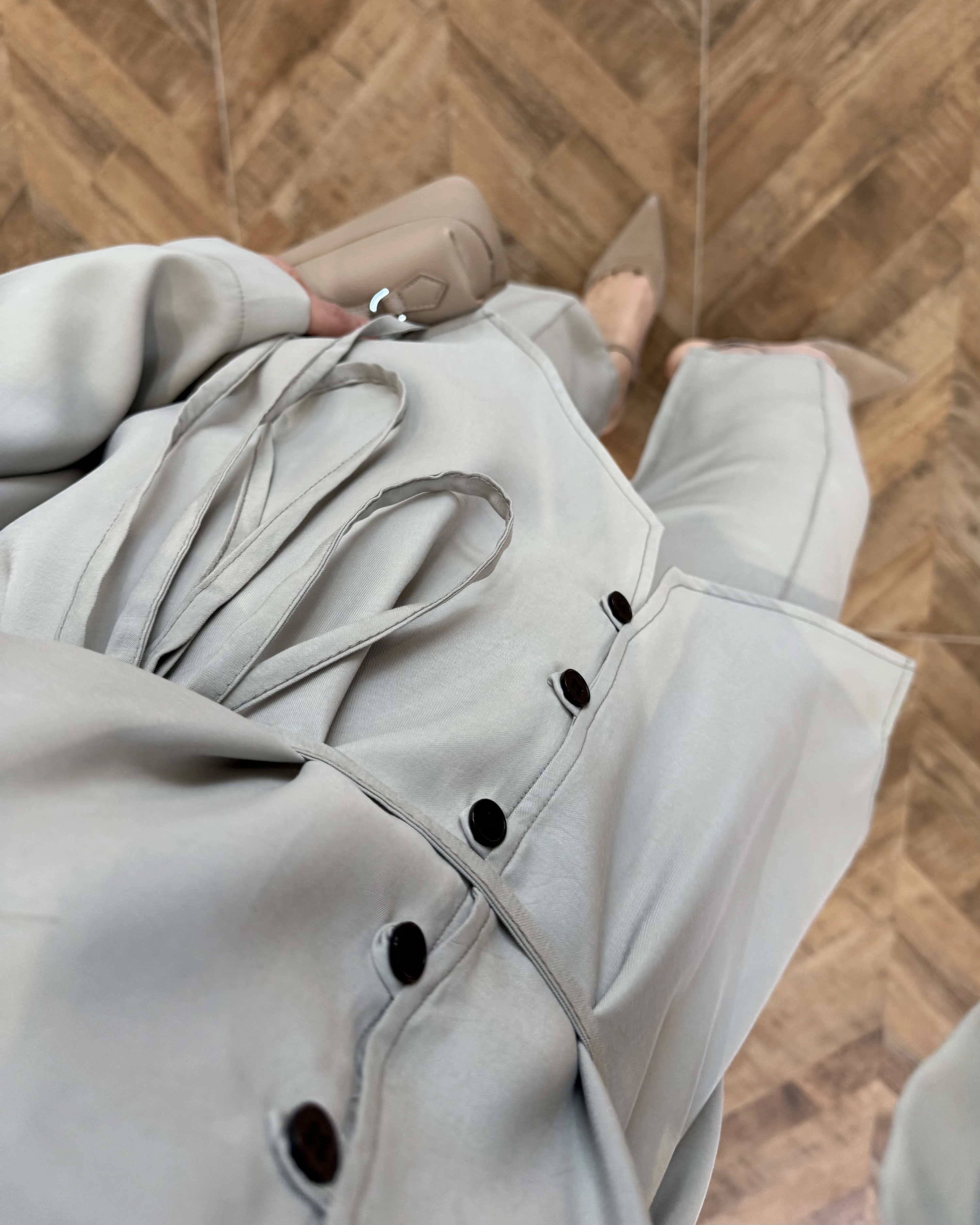 MİNT BAĞLAMALI DÜĞMELİ TAKIM -8916