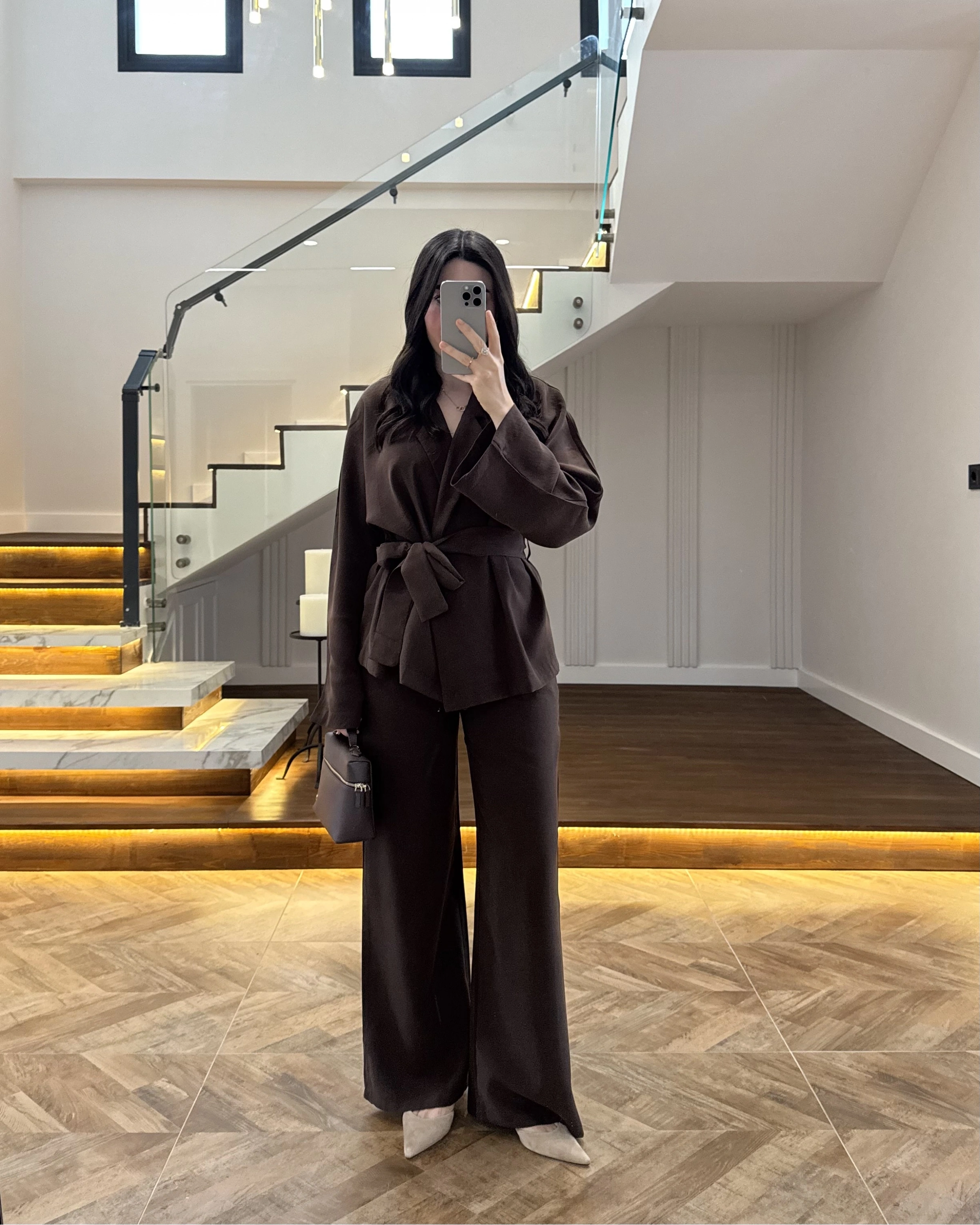 KAHVE KİMONO TAKIM -7041-4044