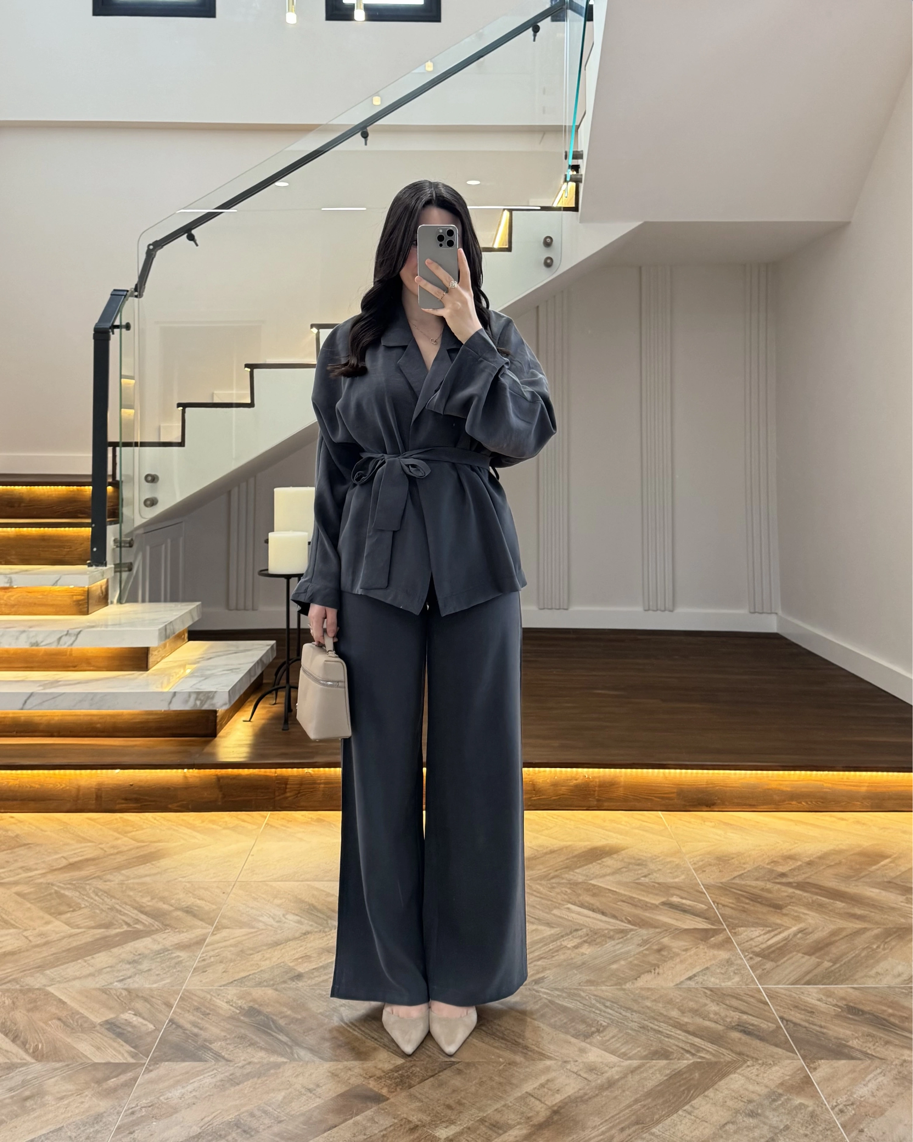 ANTRASİT KİMONO TAKIM -7041-4044