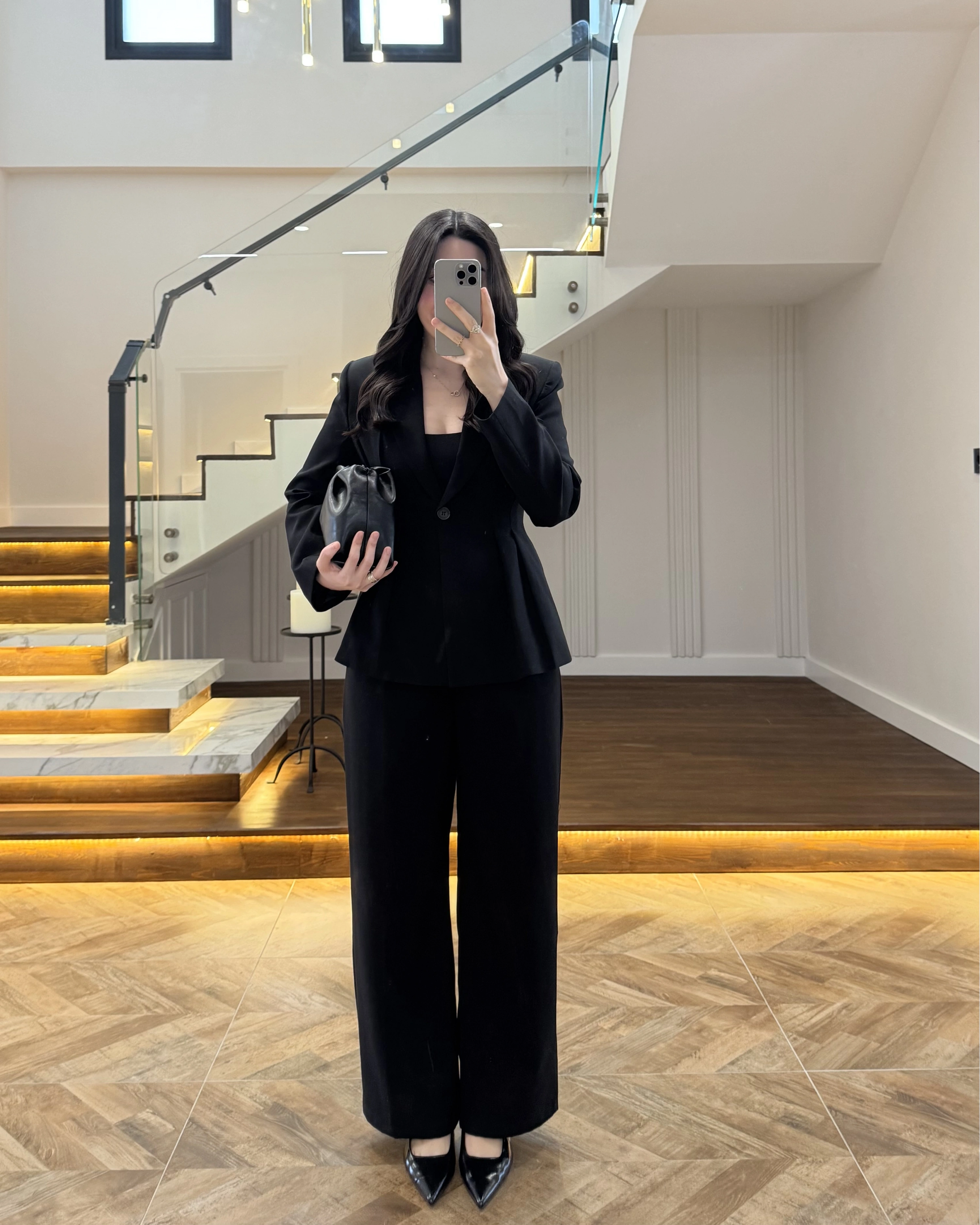 PİLELİ BELDEN OTURAN SİYAH TAKIM-8884