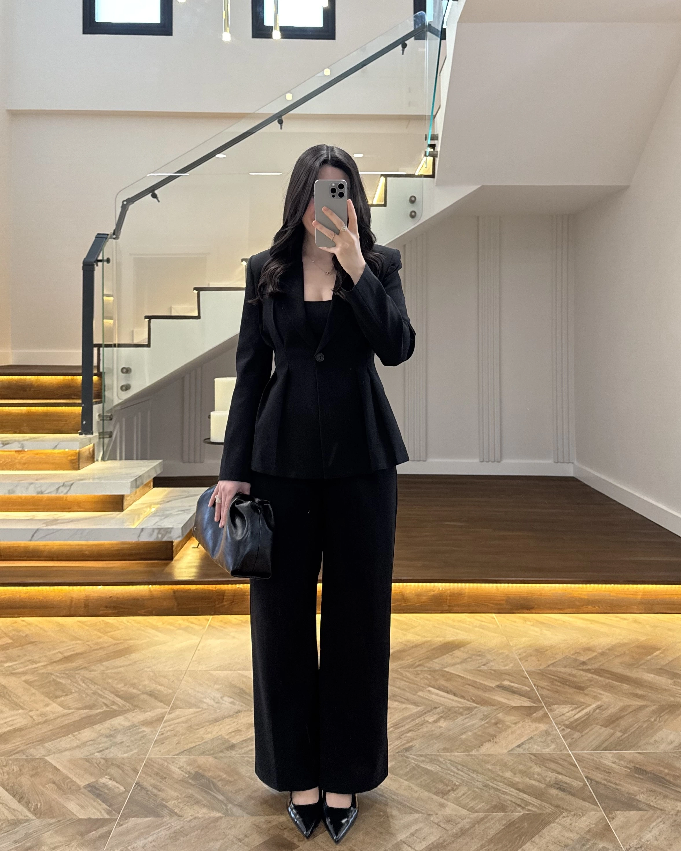 PİLELİ BELDEN OTURAN SİYAH TAKIM-8884