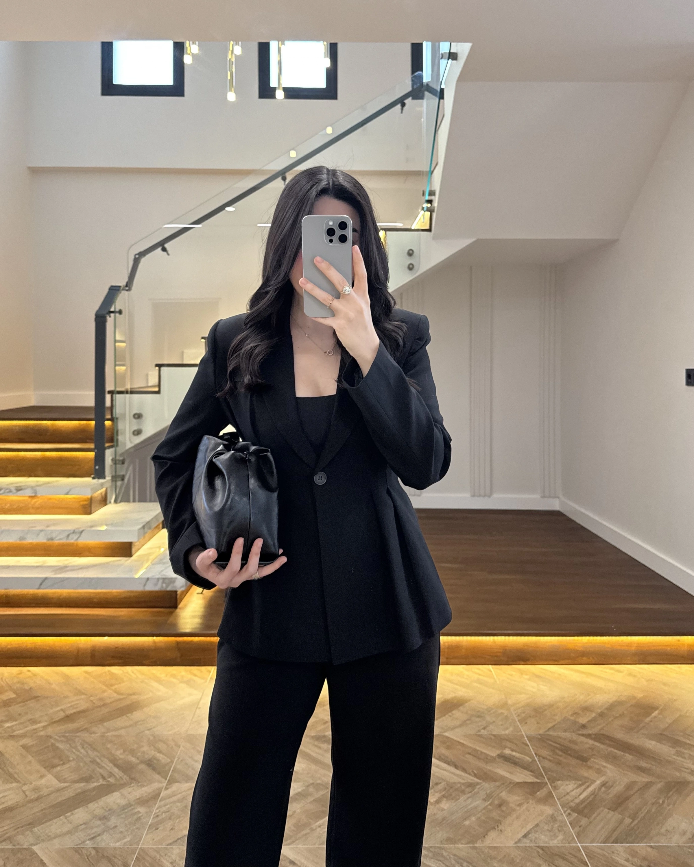 PİLELİ BELDEN OTURAN SİYAH TAKIM-8884