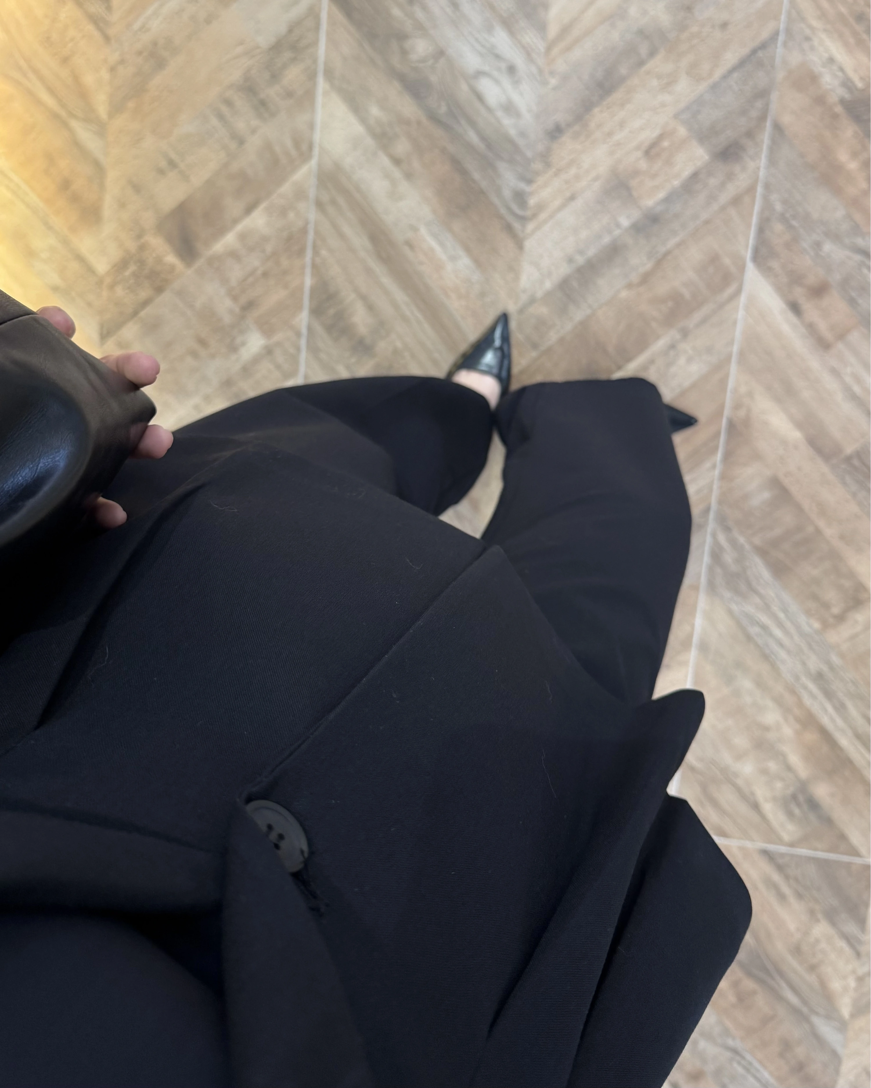 PİLELİ BELDEN OTURAN SİYAH TAKIM-8884