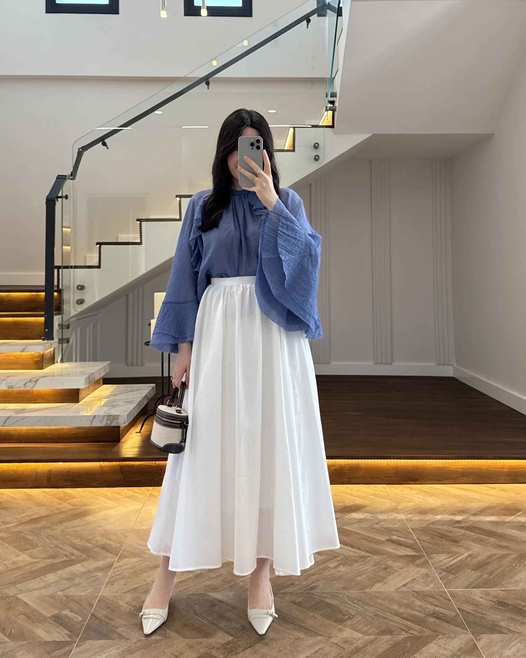 BEYAZ KLOŞ ETEK -5039