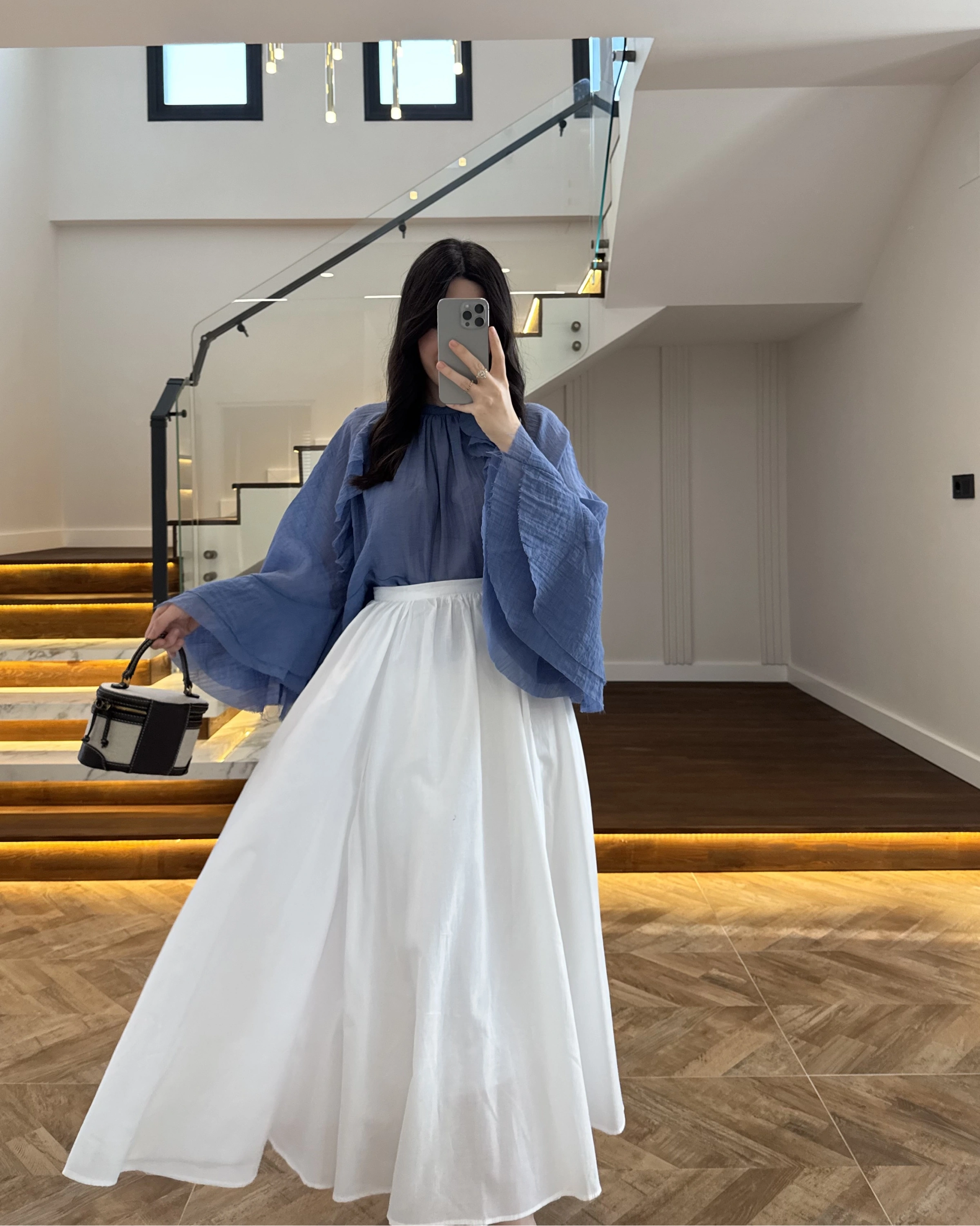 BEYAZ KLOŞ ETEK -5039