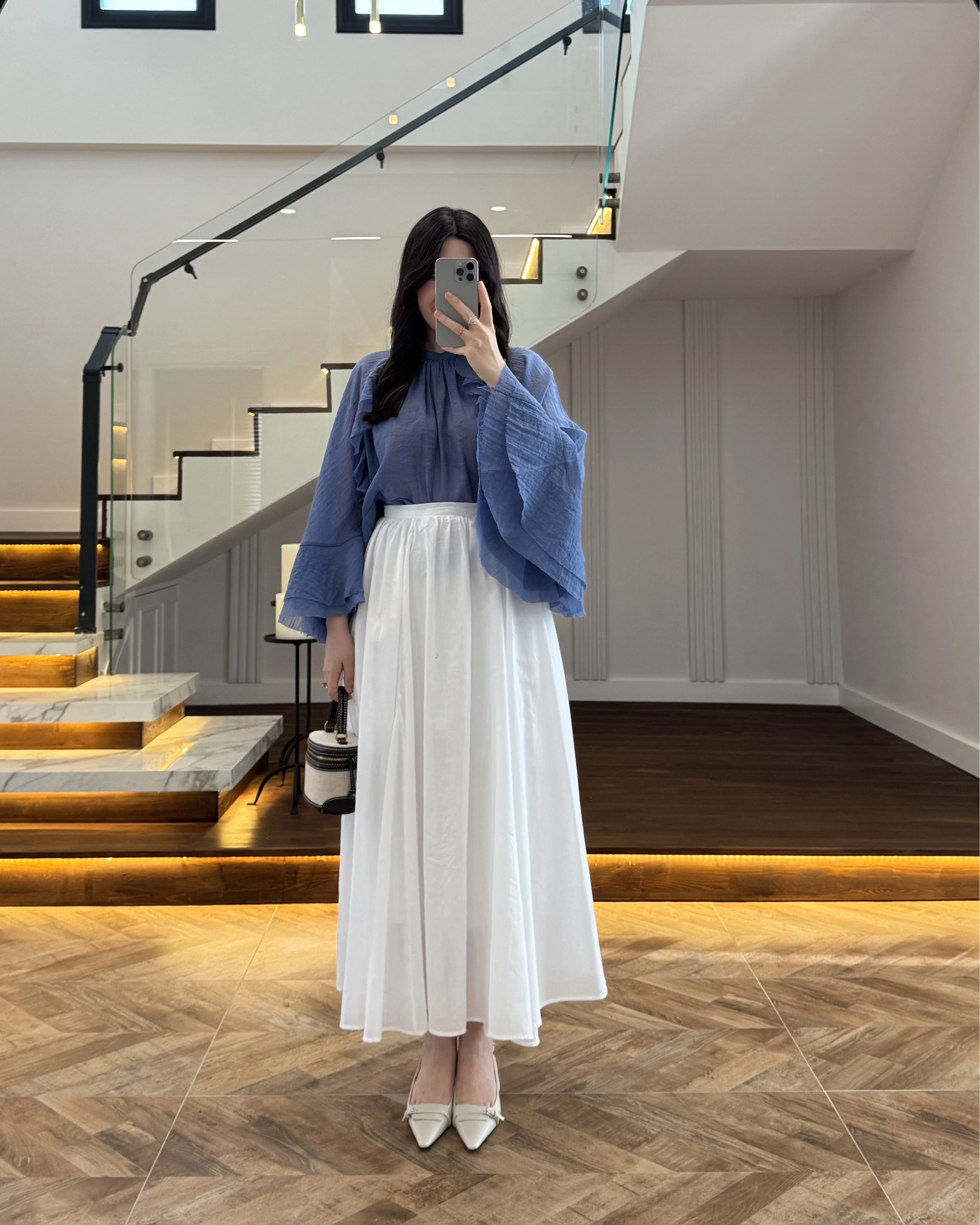 BEYAZ KLOŞ ETEK -5039