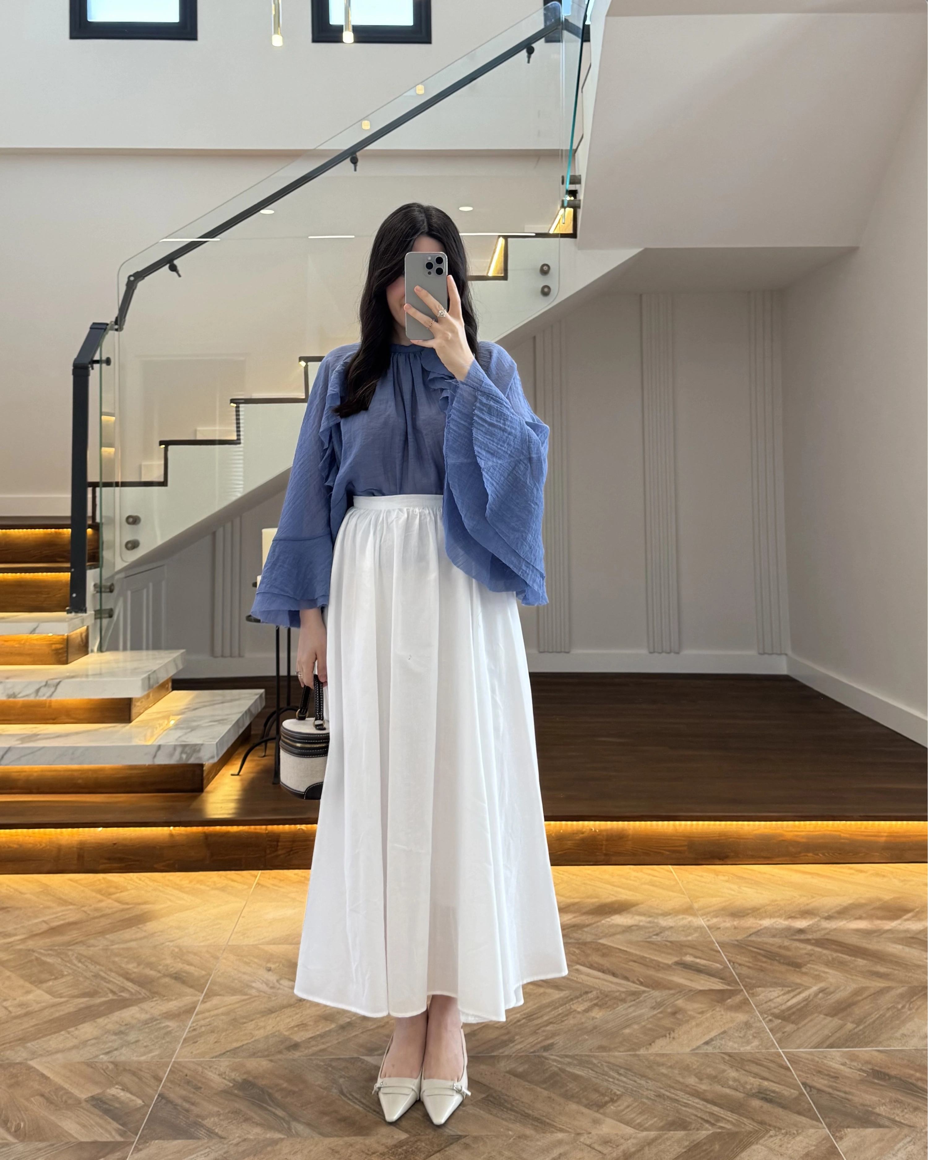 BEYAZ KLOŞ ETEK -5039