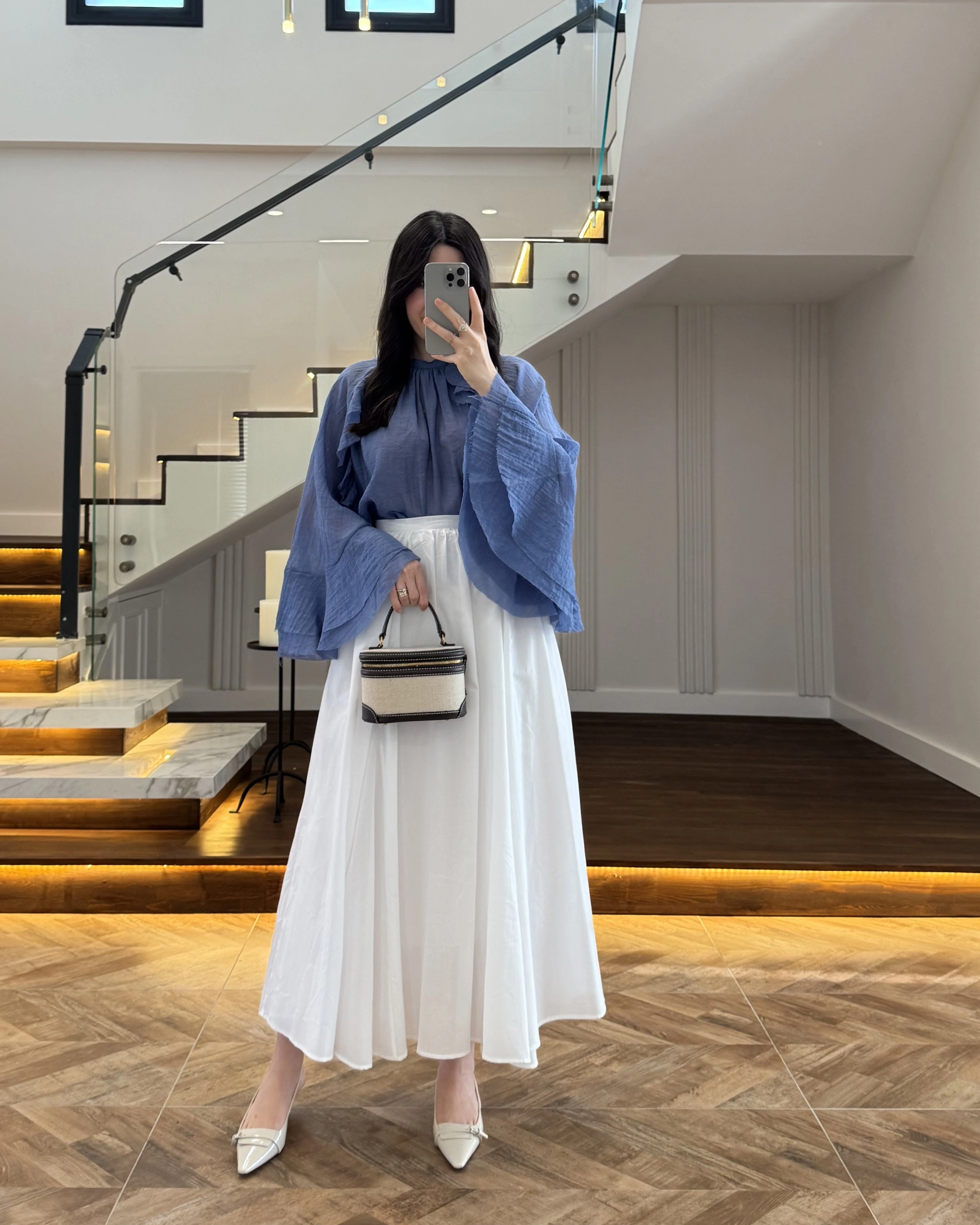 BEYAZ KLOŞ ETEK -5039