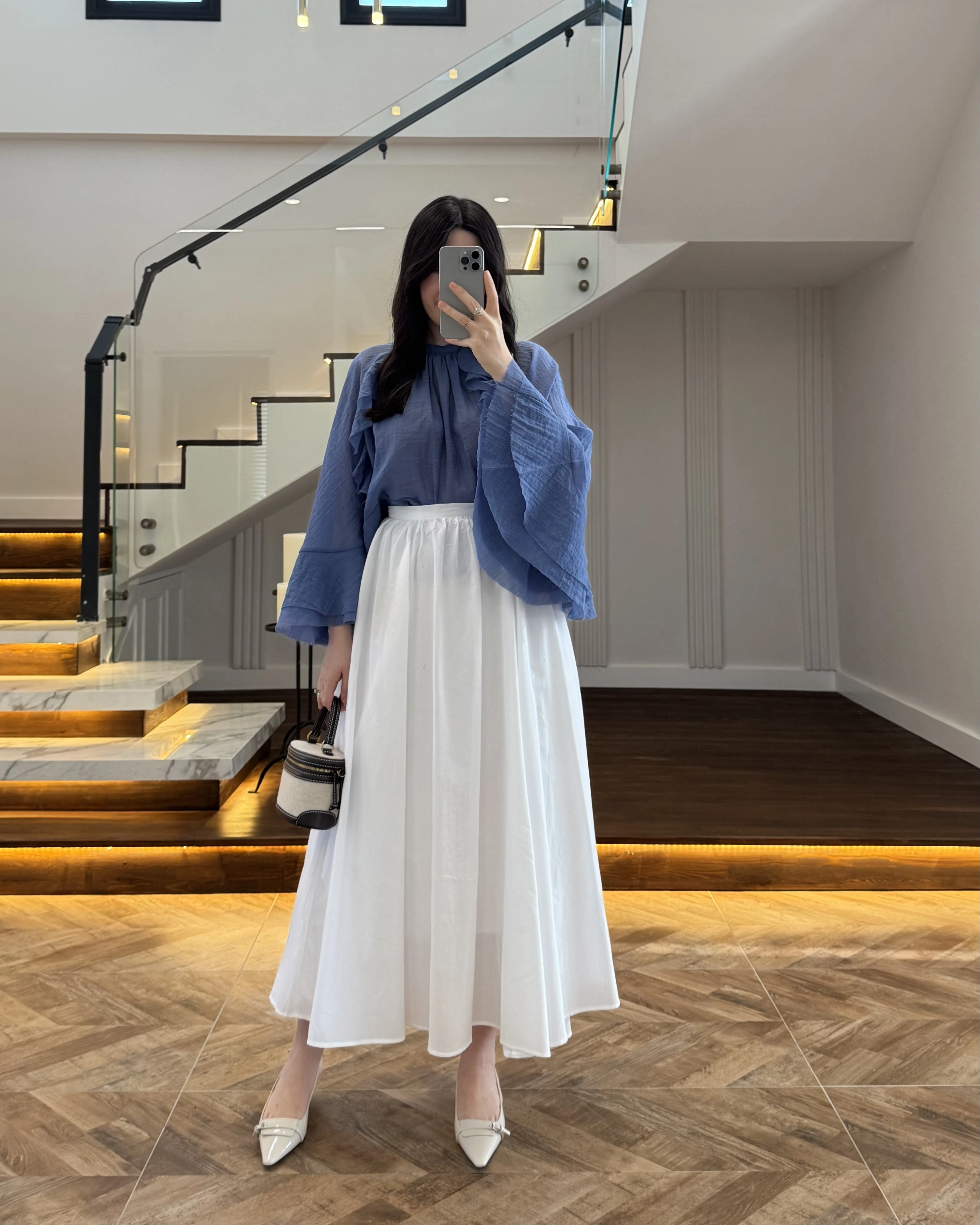 BEYAZ KLOŞ ETEK -5039