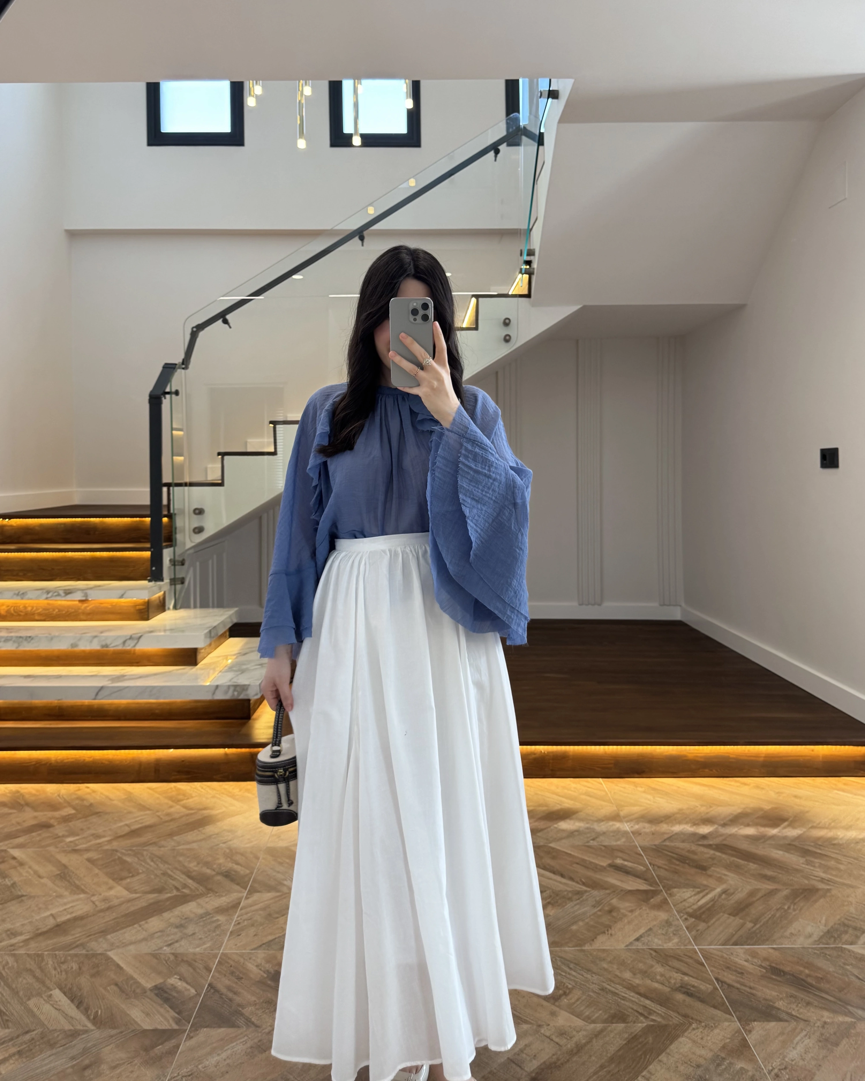 BEYAZ KLOŞ ETEK -5039