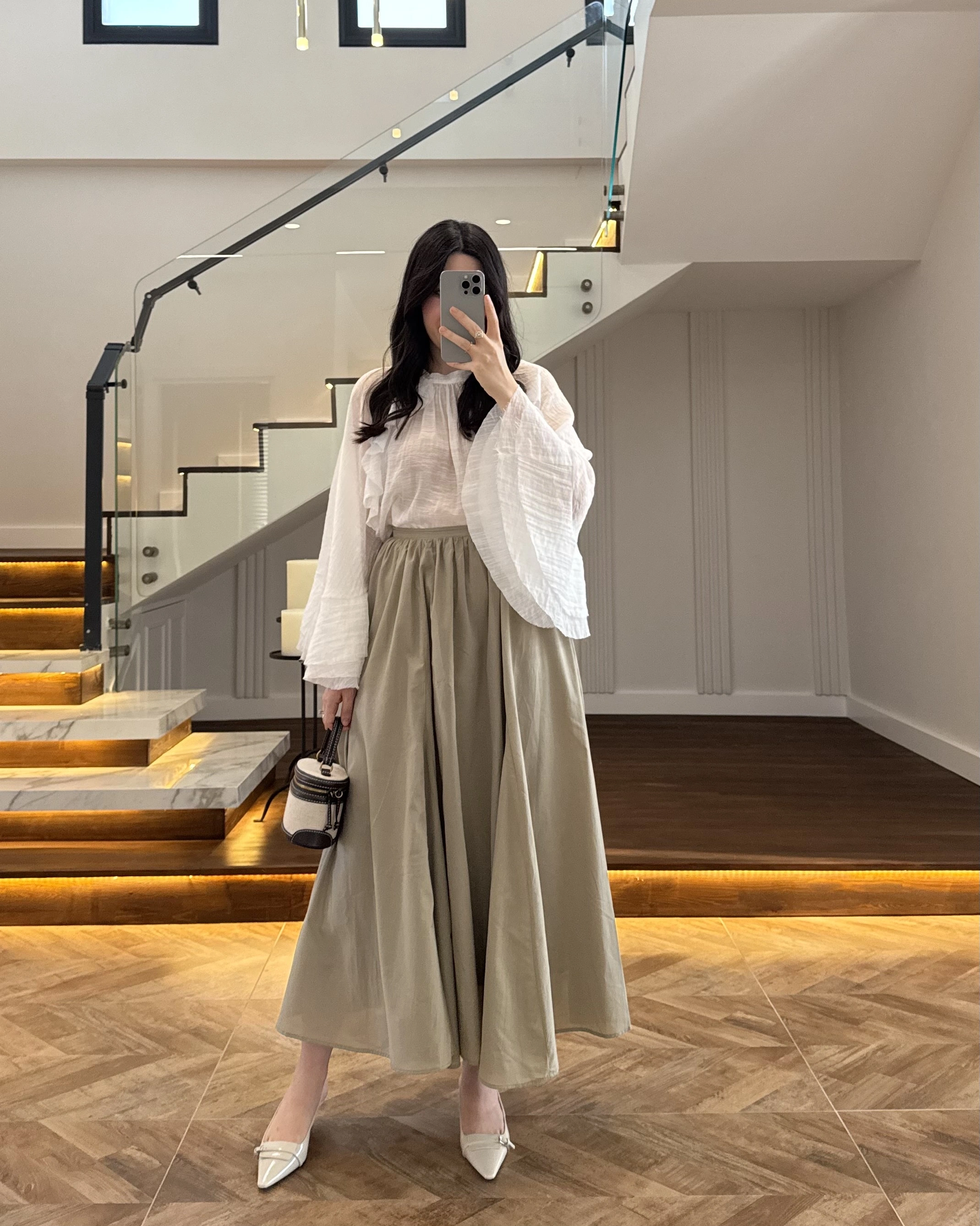 HAKİ KLOŞ ETEK -5039