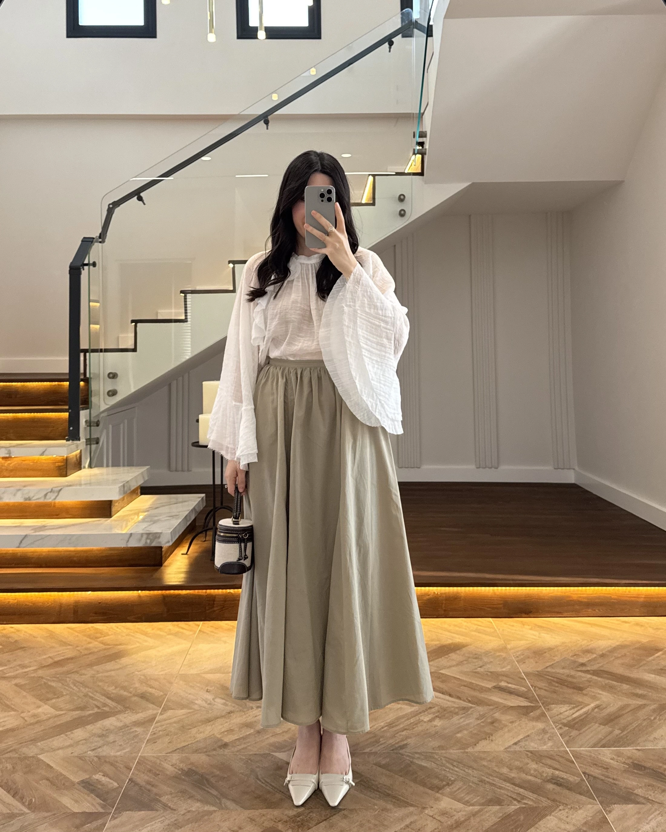 HAKİ KLOŞ ETEK -5039